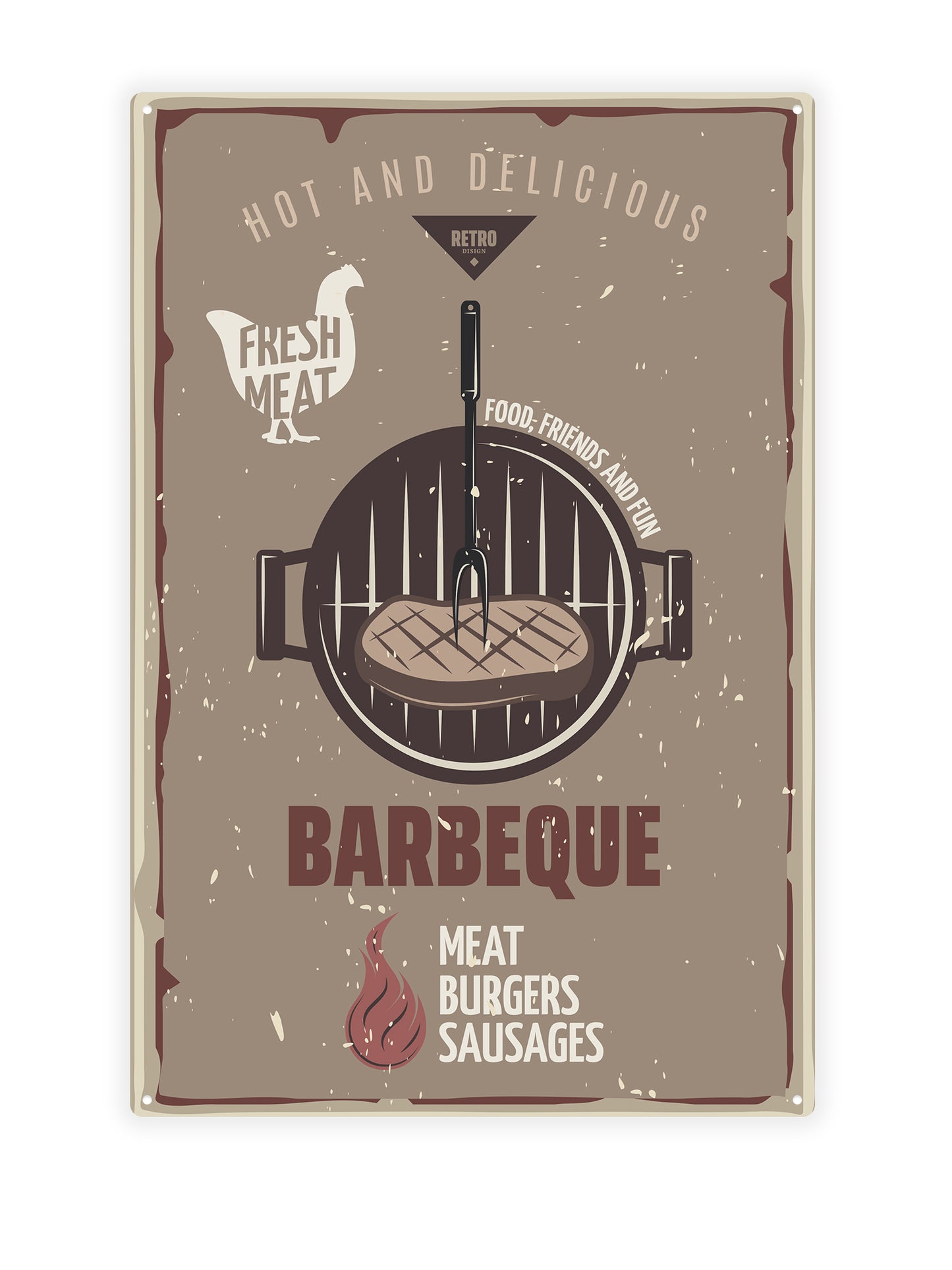 Frisches Fleisch vom Grill