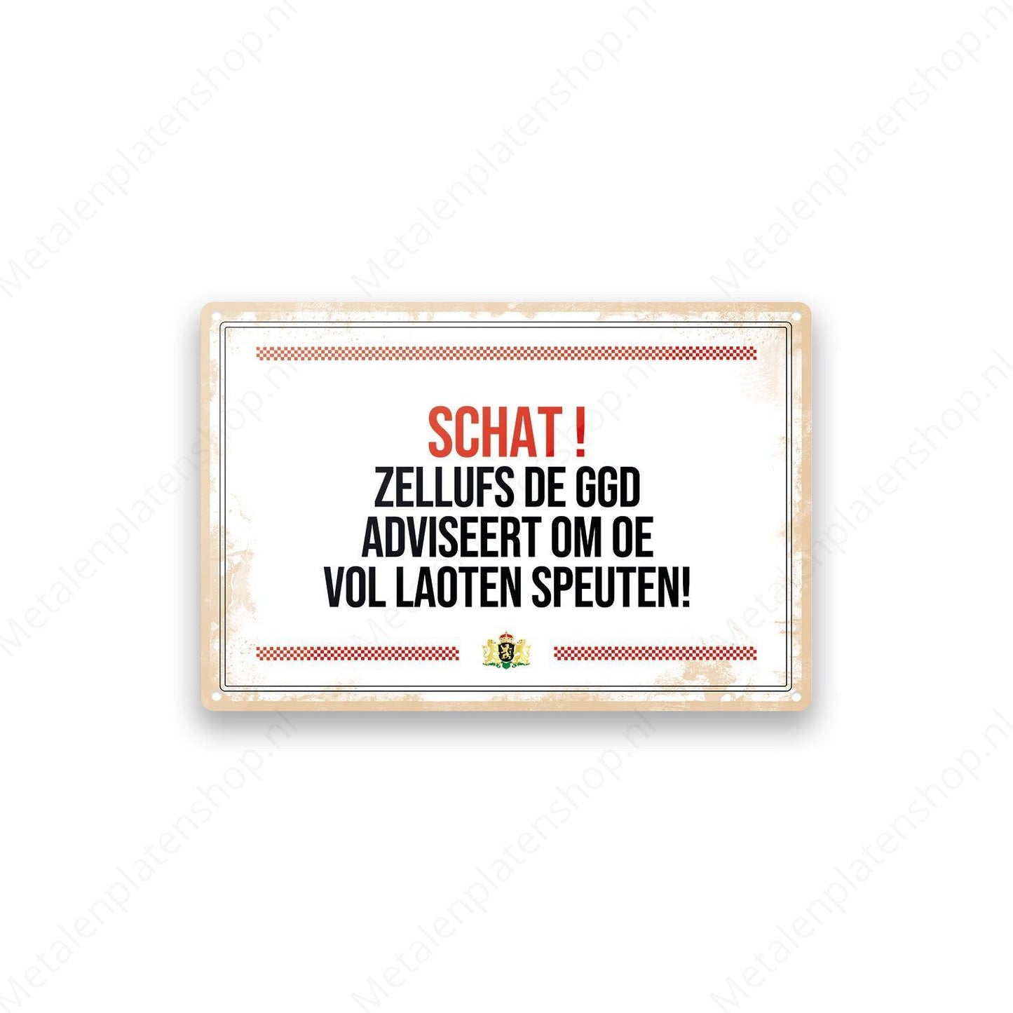 Metal Wall Sign - Brabant Texts - Snotlap