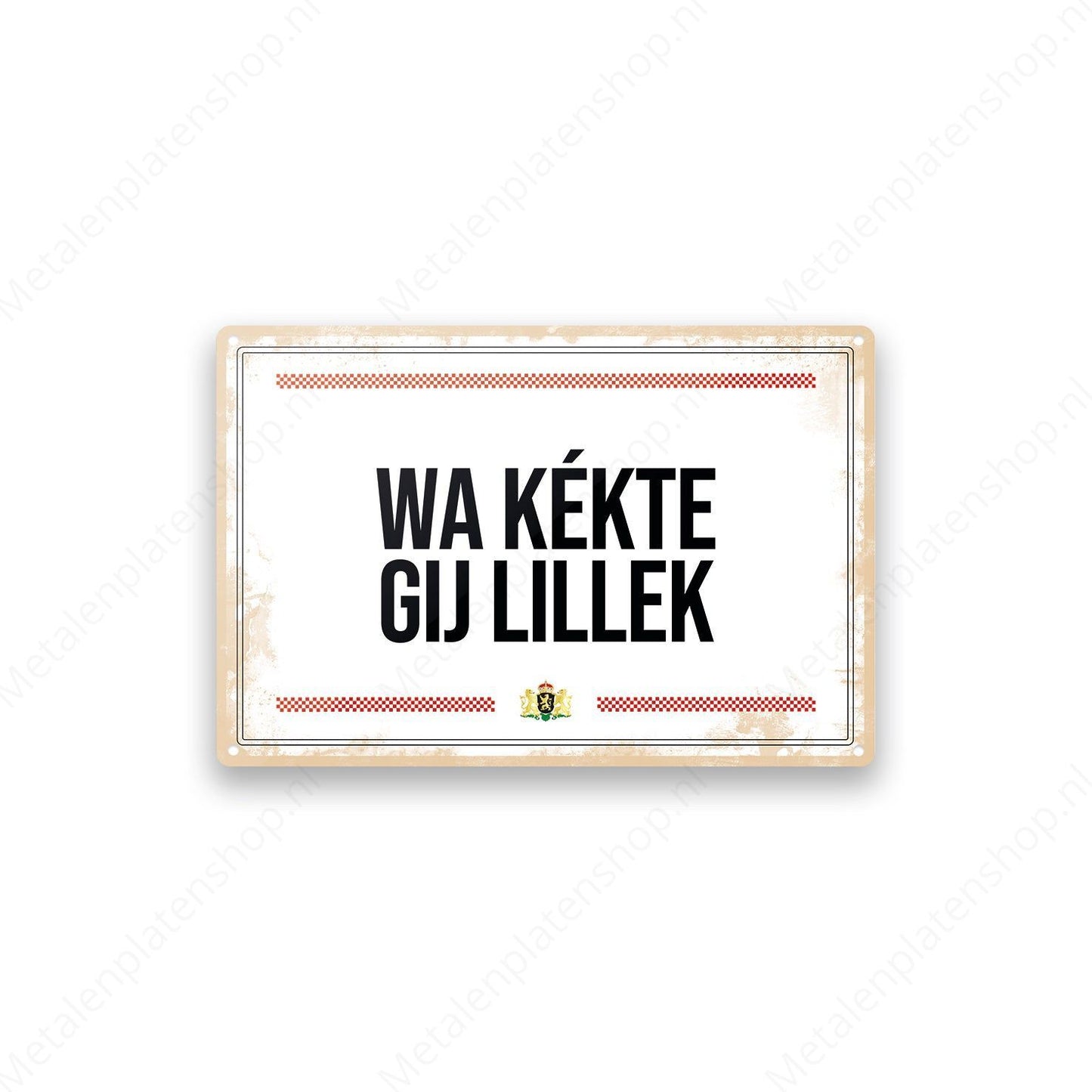 Metal Wall Sign - Brabant Texts - Snotlap