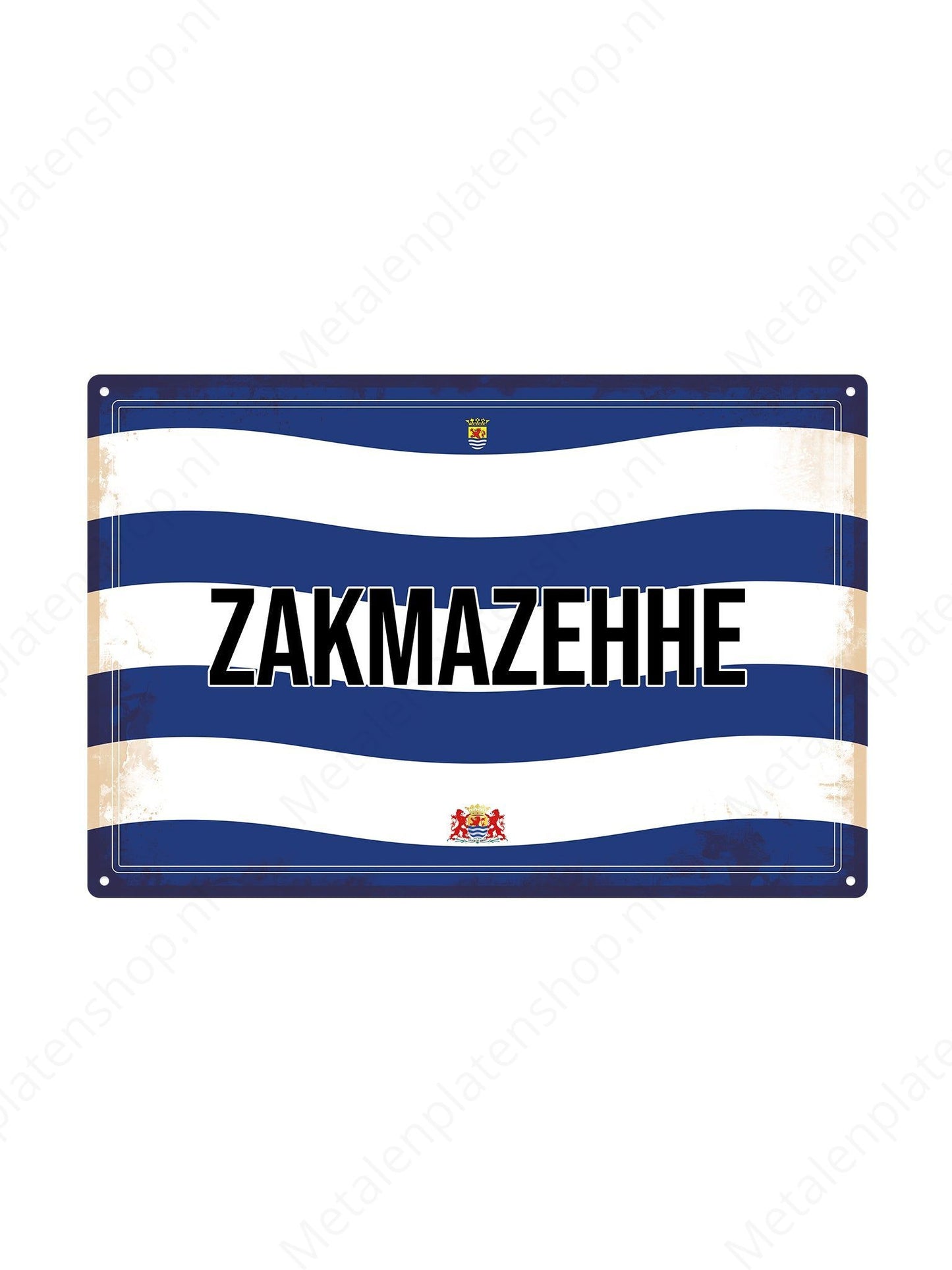Pocket Maze - Zeeland Texts - Metal Wall Sign