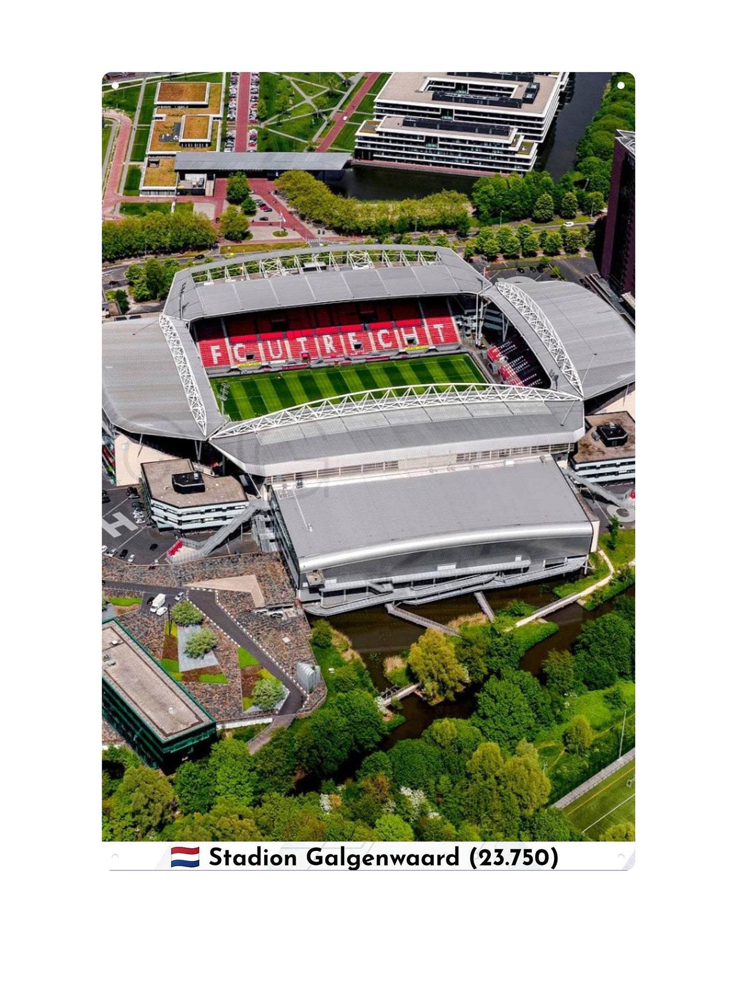 FC Utrecht - Galgenwaard Stadium - Metal Wall Sign