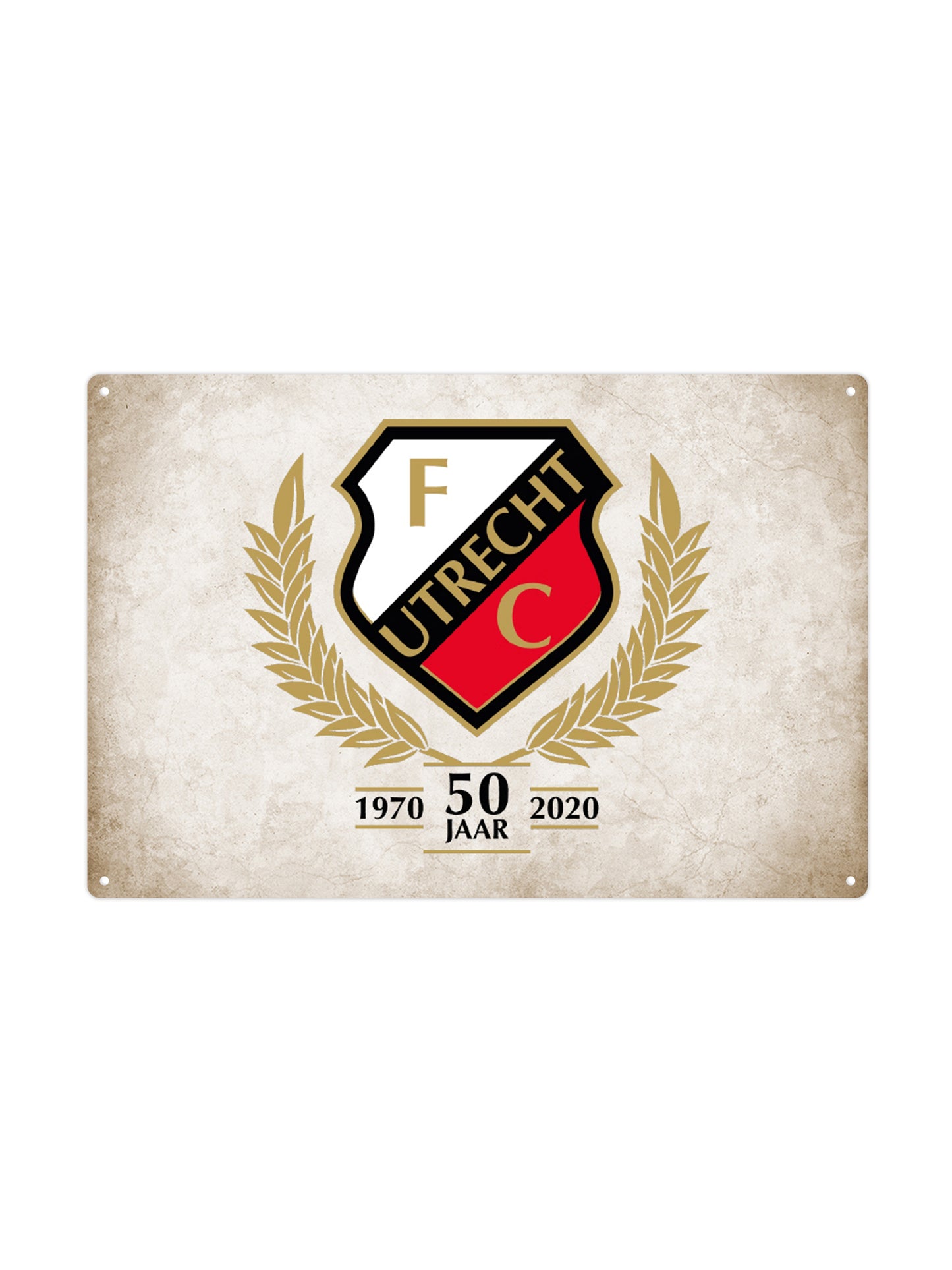 FC Utrecht - 50 years - Metal Wall Sign
