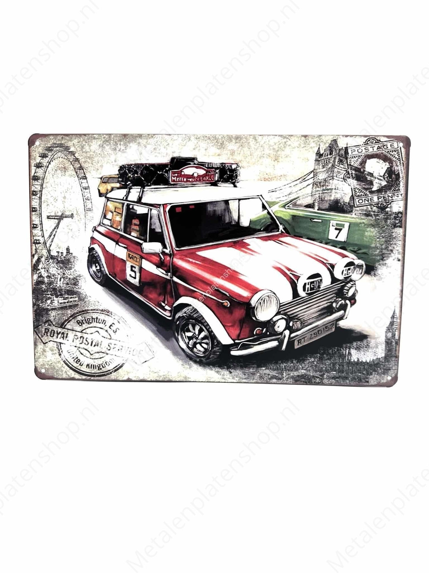 MINI race - Metal Wall Sign