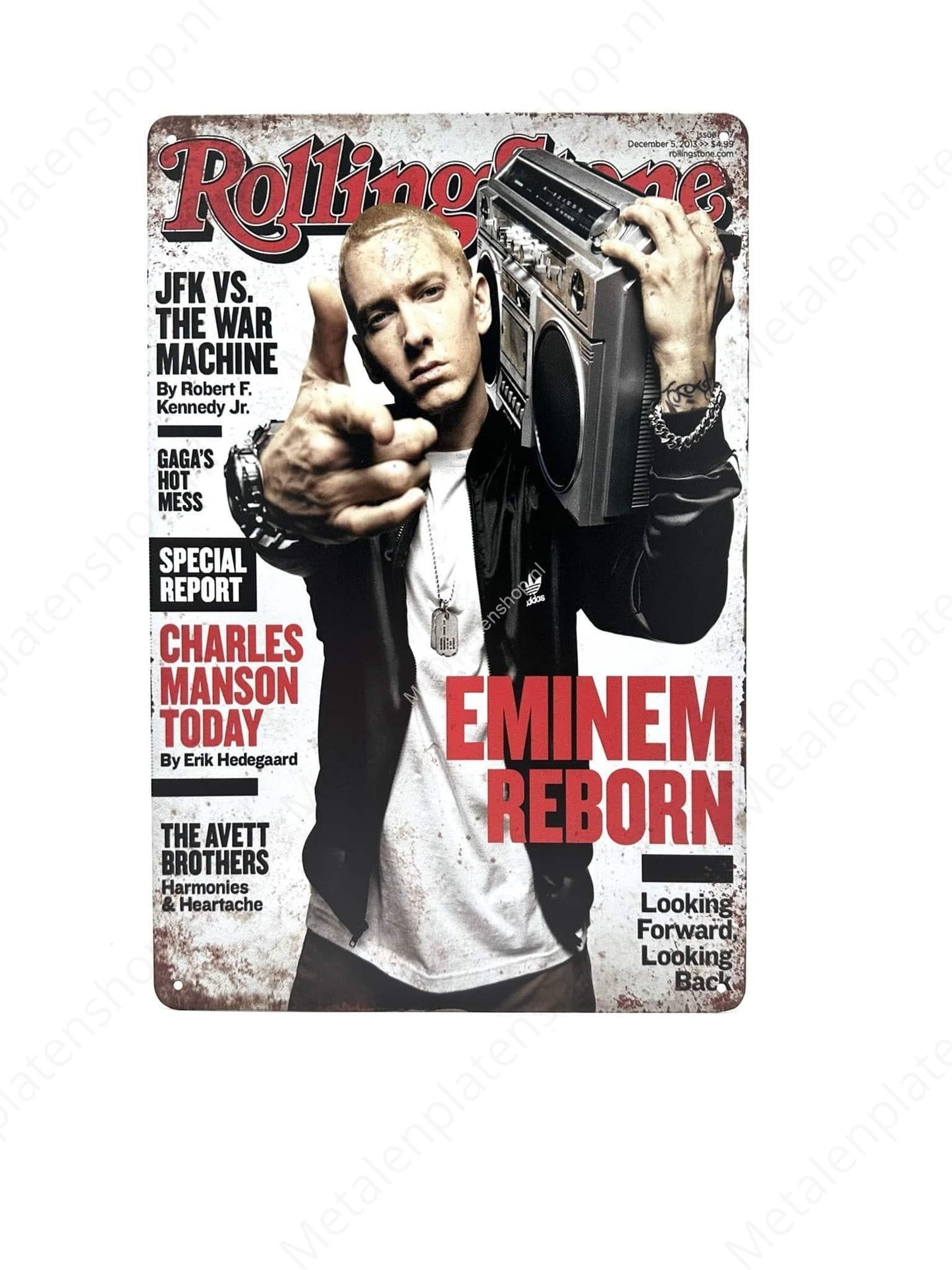 Eminem Reborn - Music - Metal Wall Sign