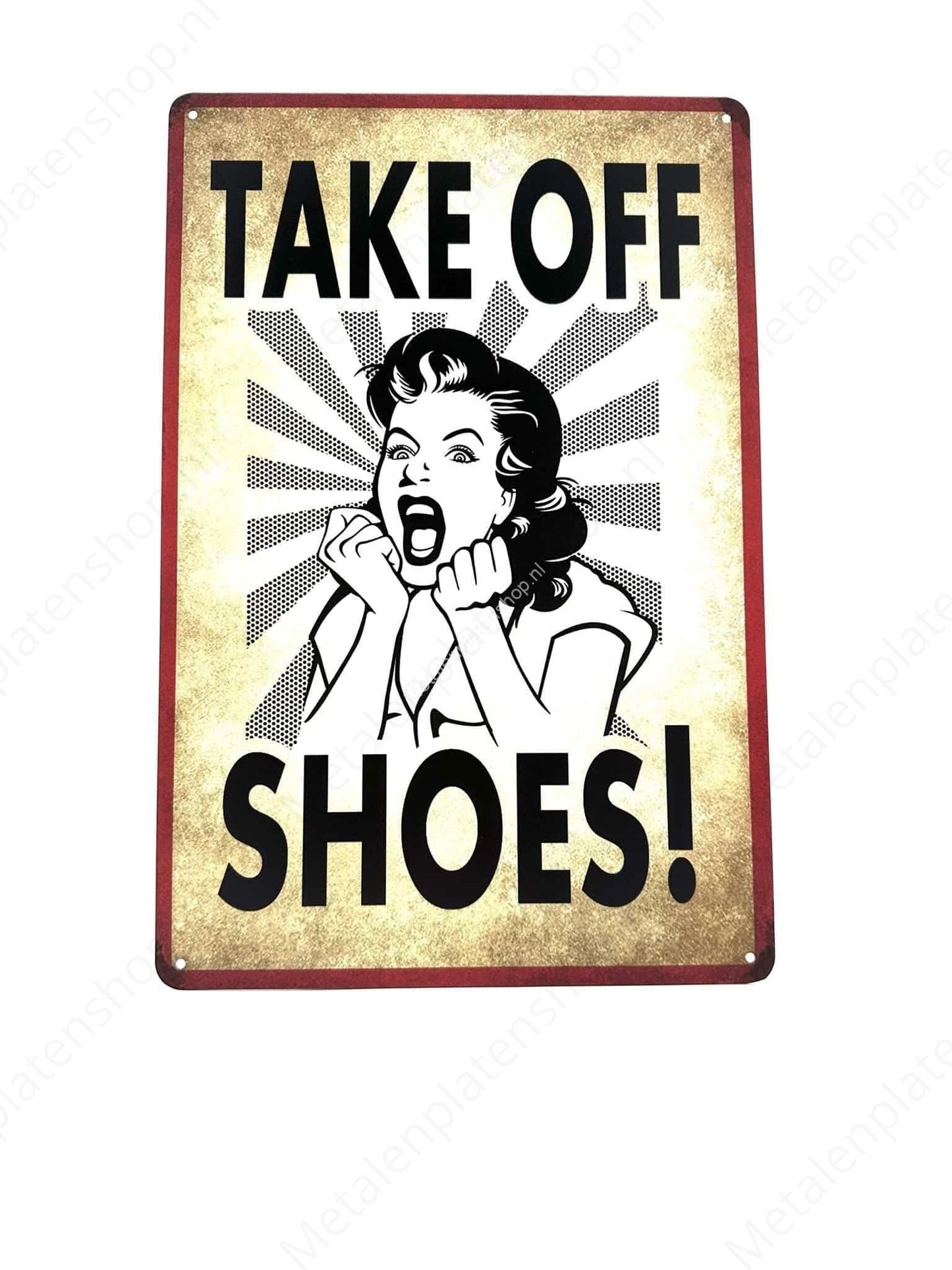 Schuhe ausziehen!