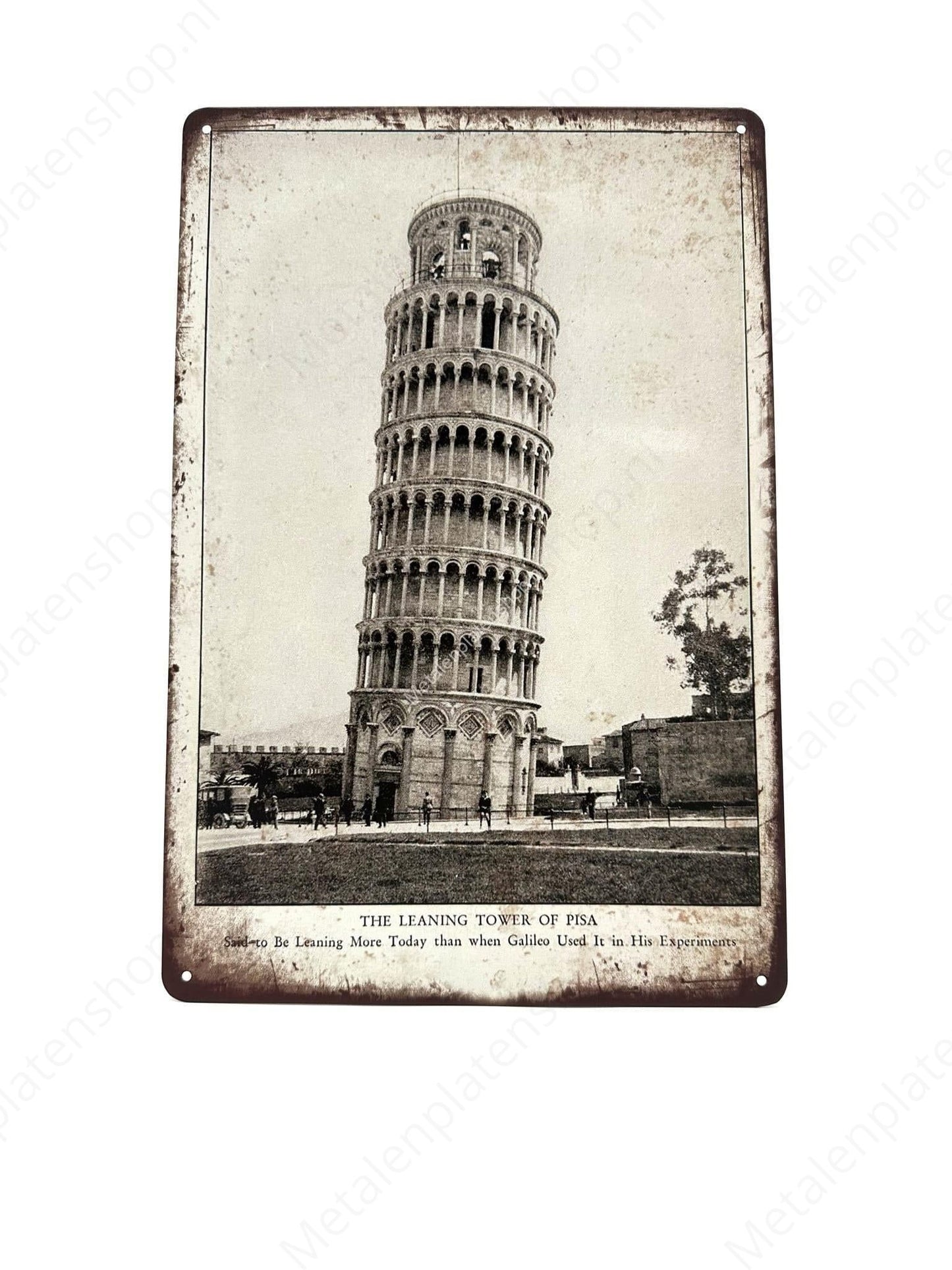 Tower of Pisa - Italy - Metal Wall Sign