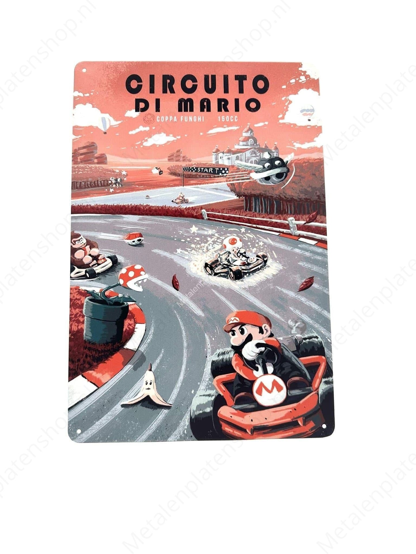 Circuit di Mario - Gaming - Metal Wall Sign