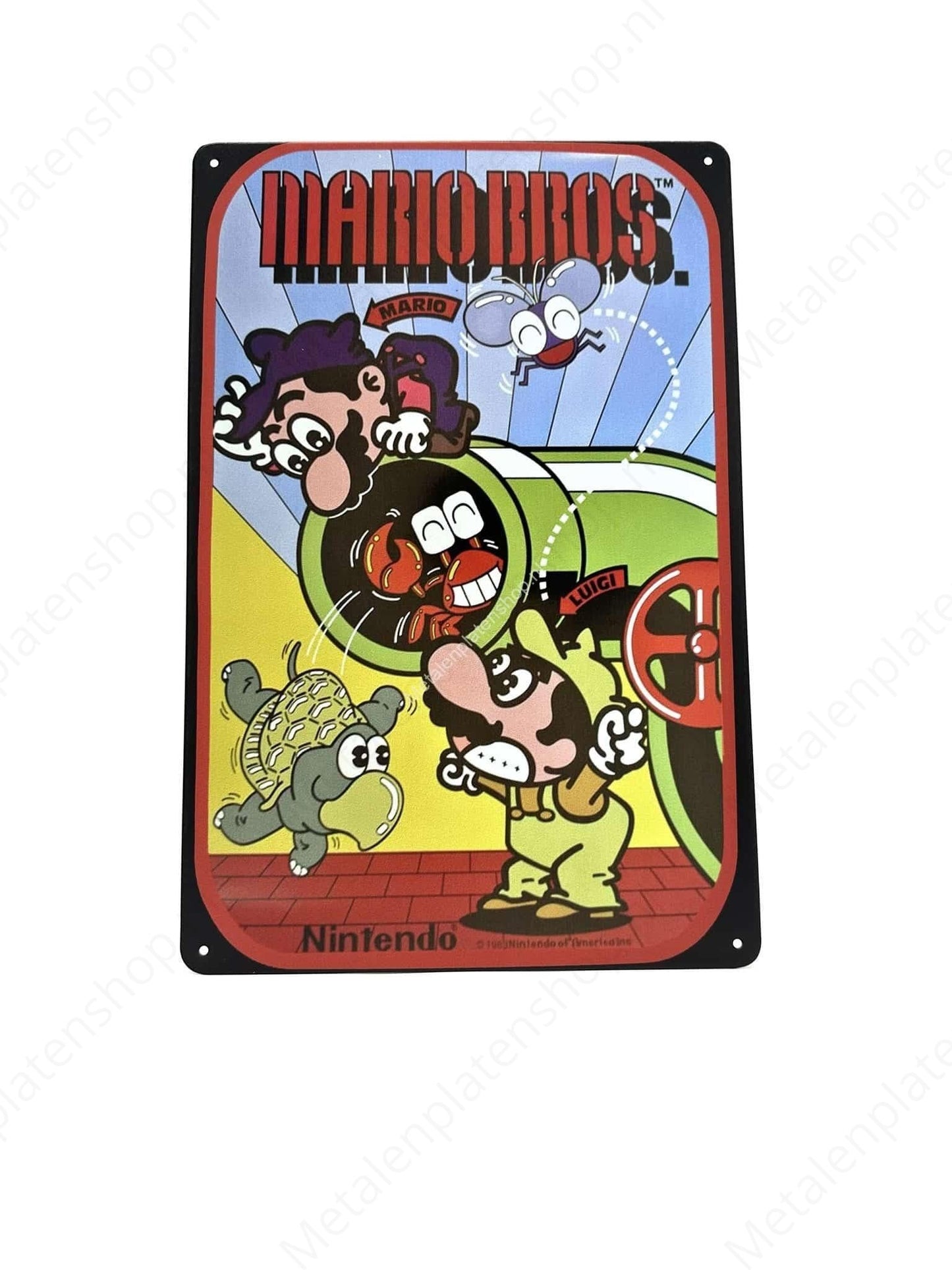 Mario Bros - Gaming - Metal Wall Sign