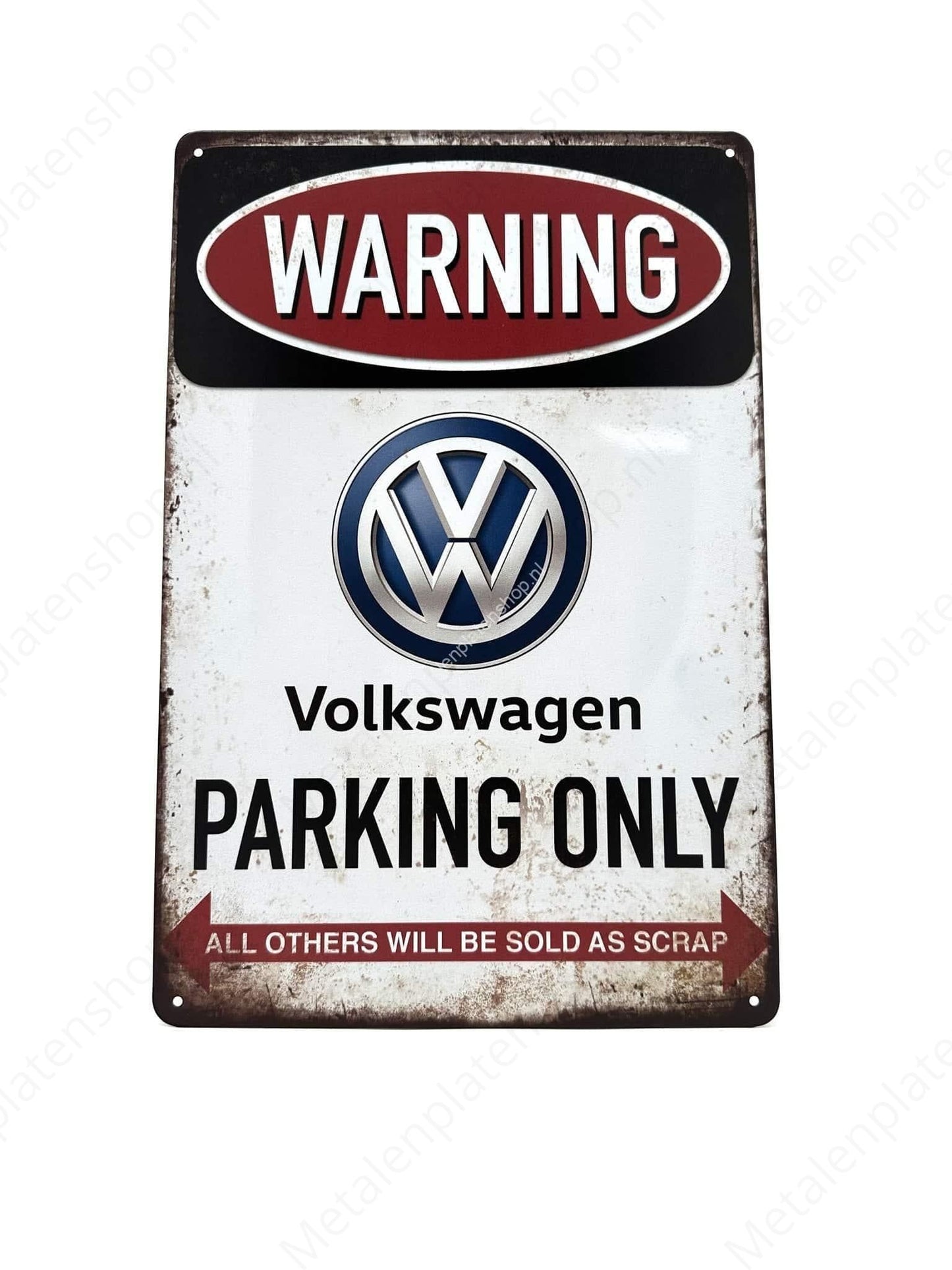 Volkswagen Parking Only - Parking - Metal Wall Sign