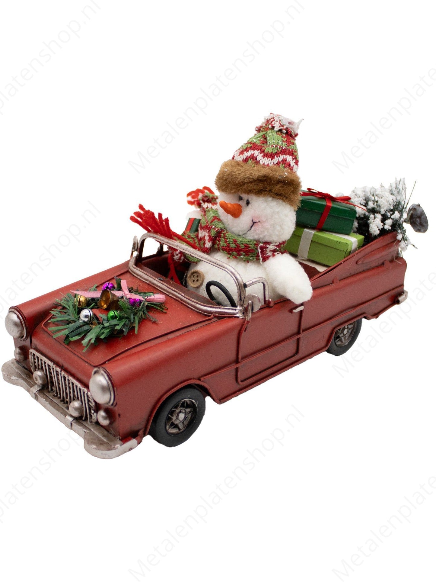 Kerst Auto - Metalen Voertuigen Decoratie - 26*12cm