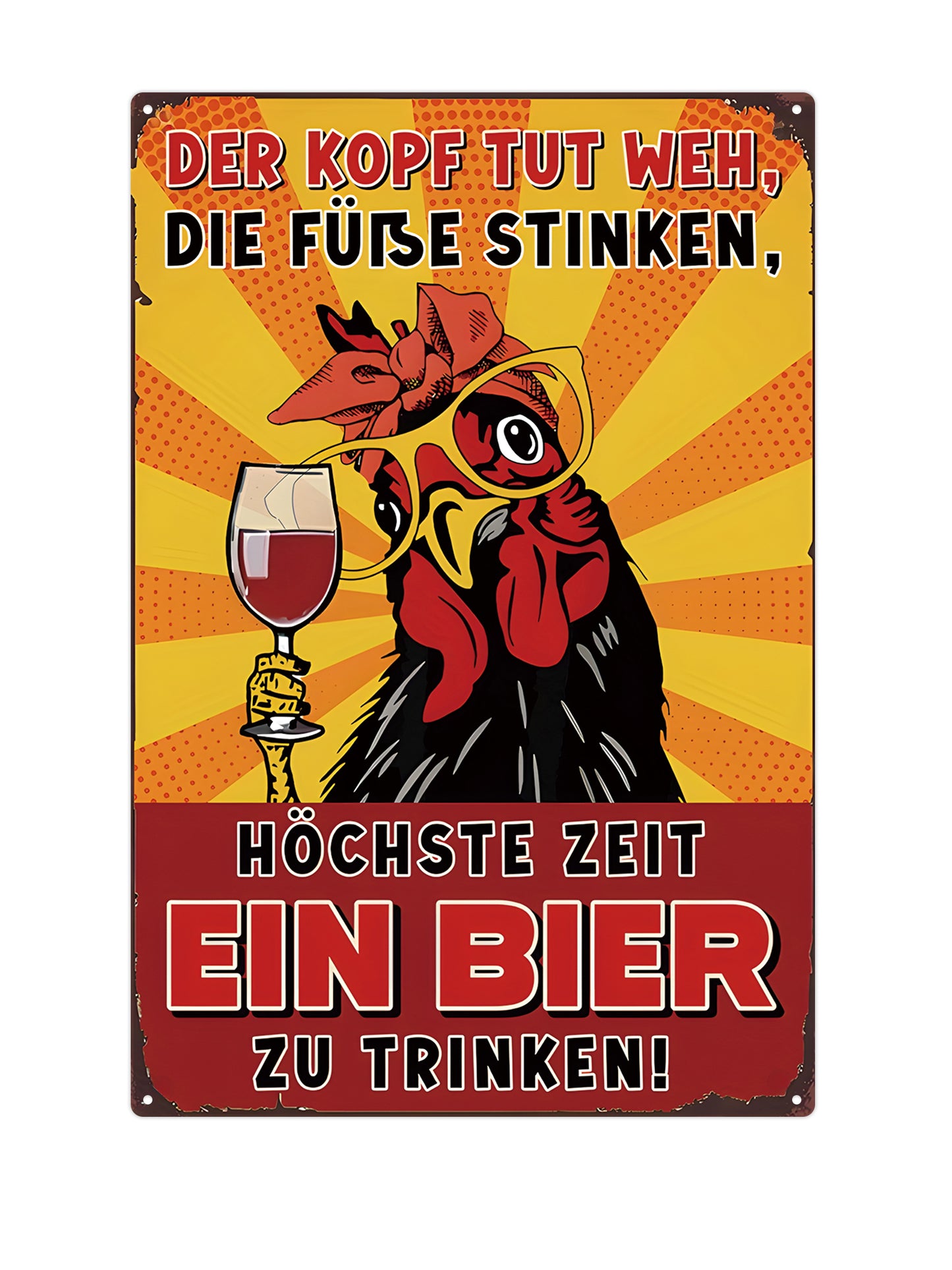 If you drink beer, you can drink beer at the same time - Metal Wall Sign
