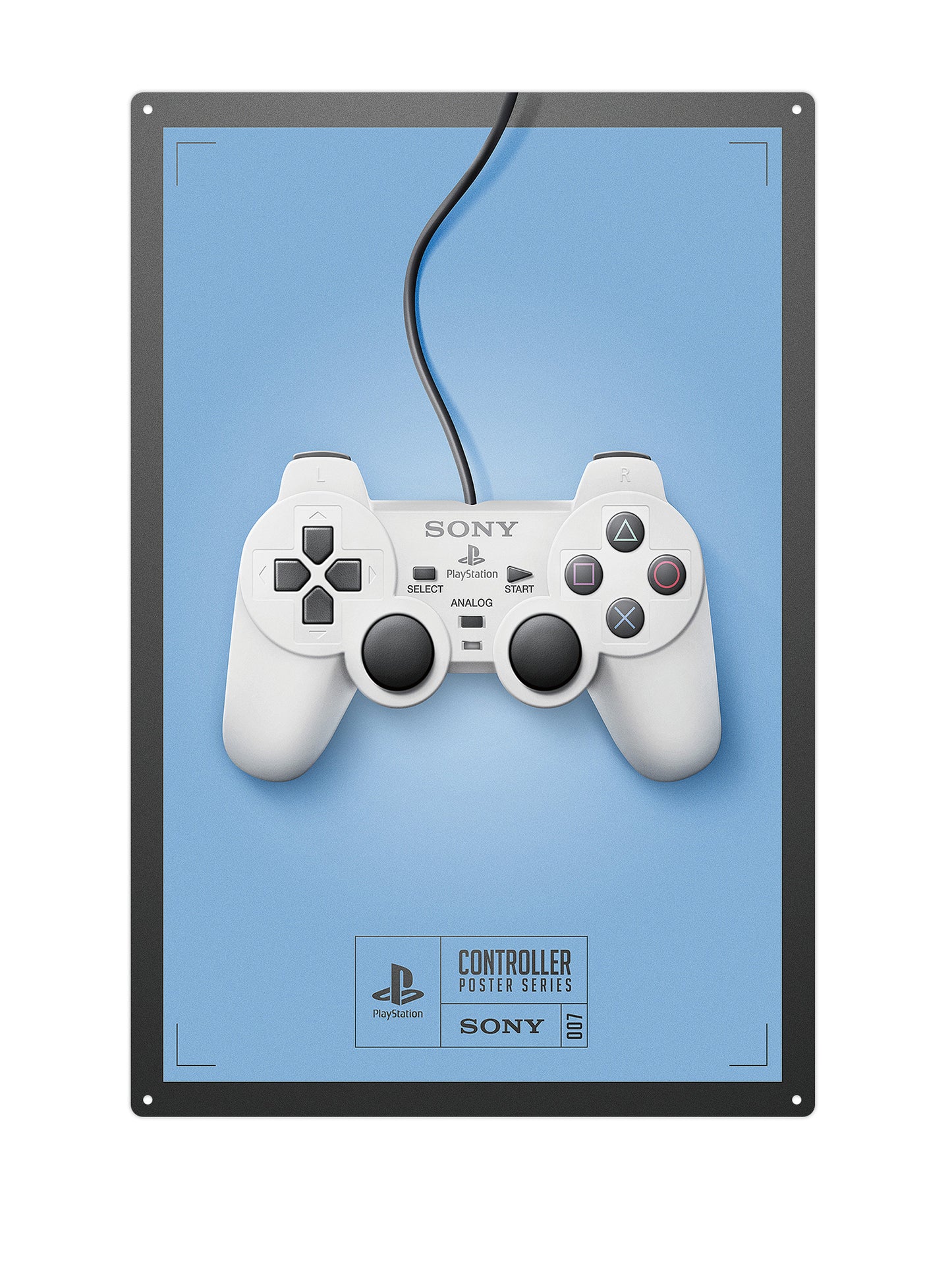 Sony Controller - Metallwandschild 