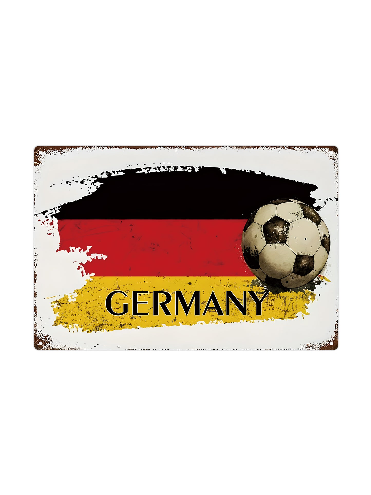 Deutschland Fußball - Metall Wandschild 