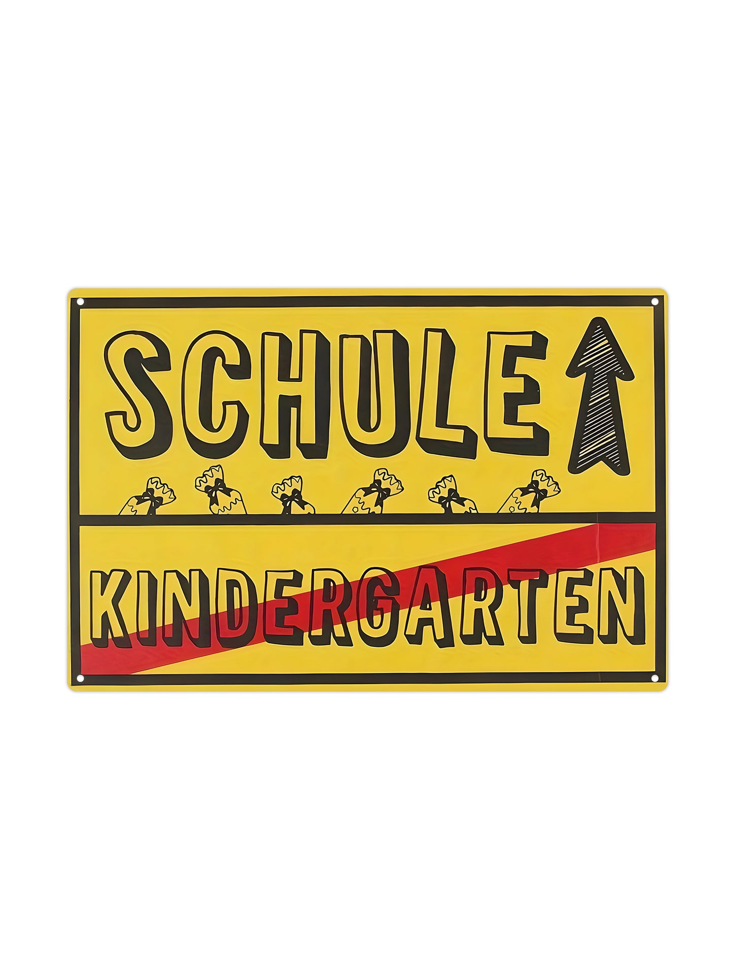 Schule - Kindergarten - Metall Wandschild