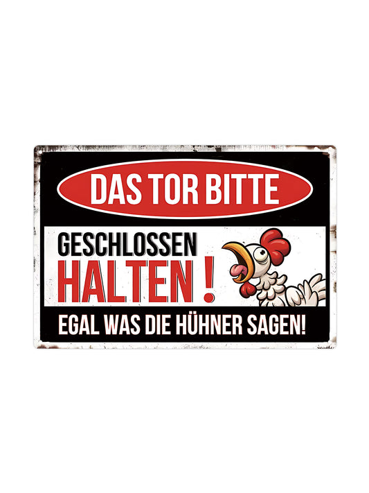 Das ist das Letzte auf der Welt! Die Geschichten des Ehemanns waren gleich! - Metallwandschild