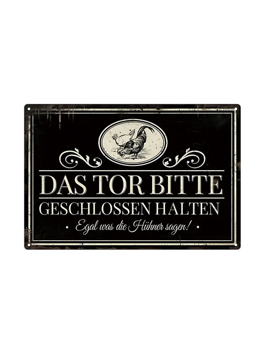 Das ist das Letzte auf der Welt! Die Geschichten des Ehemanns waren gleich! - Metallwandschild
