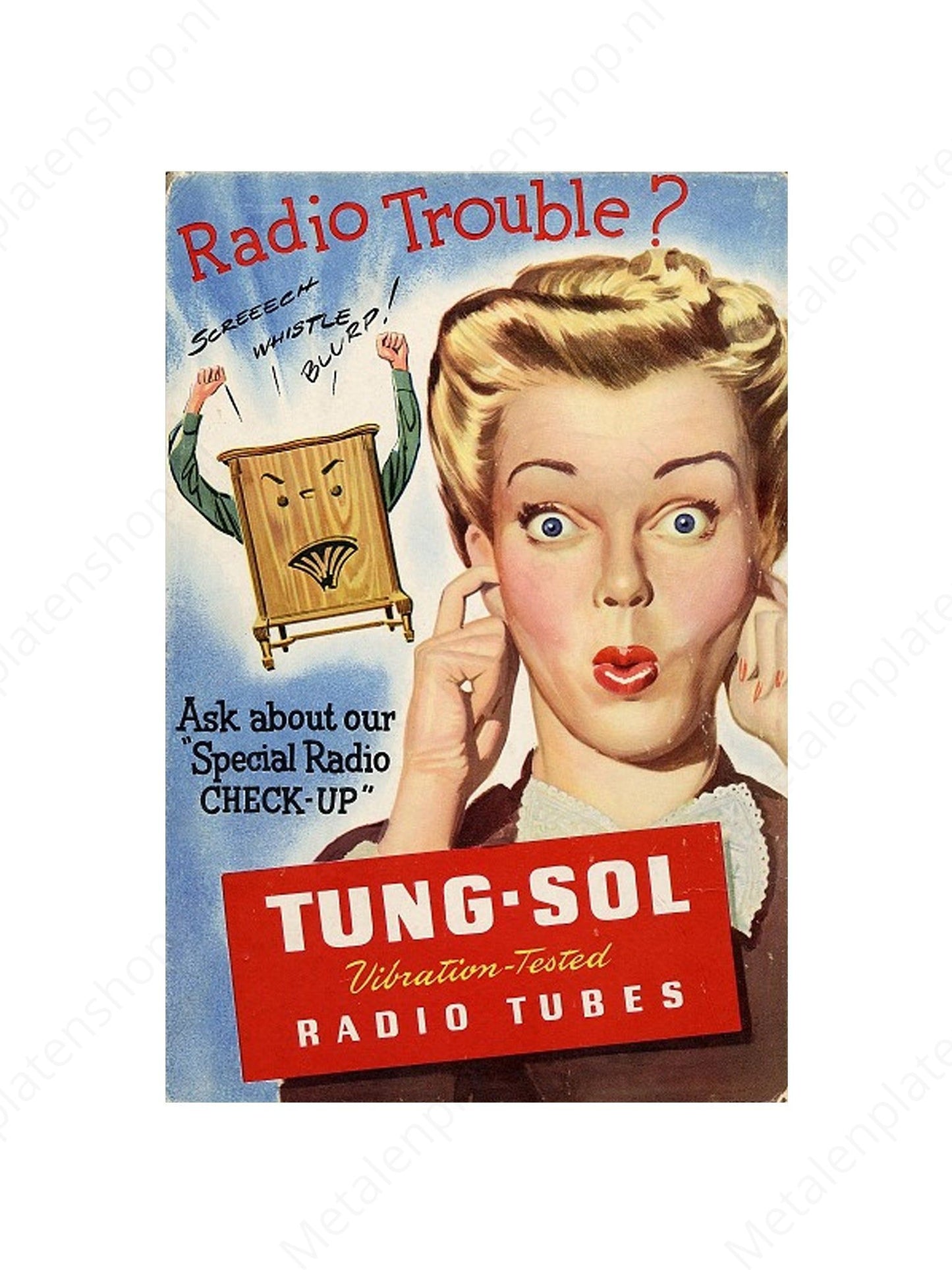 Metal Wall Sign - Seeburg Automatic Phonograph 
