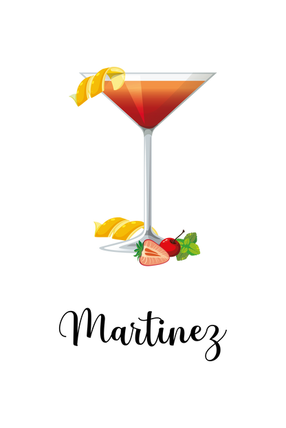 Martinez - Café-Schild