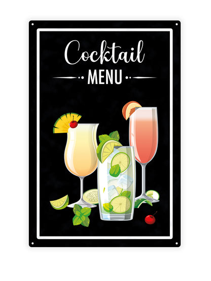 Cocktailkarte zwei - Cafétafel