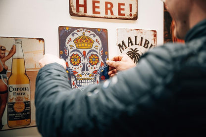Born to Drink, Forced to Work - Drinks - Beer - Metal Wall Sign