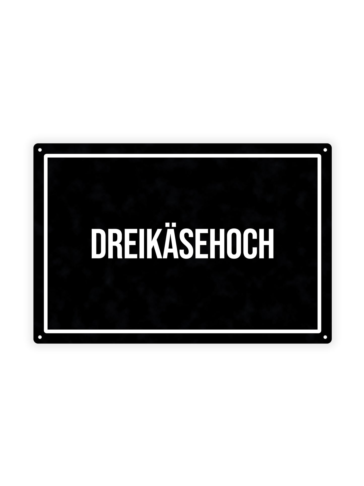 Drei-Morgen-Stein - Blechschild