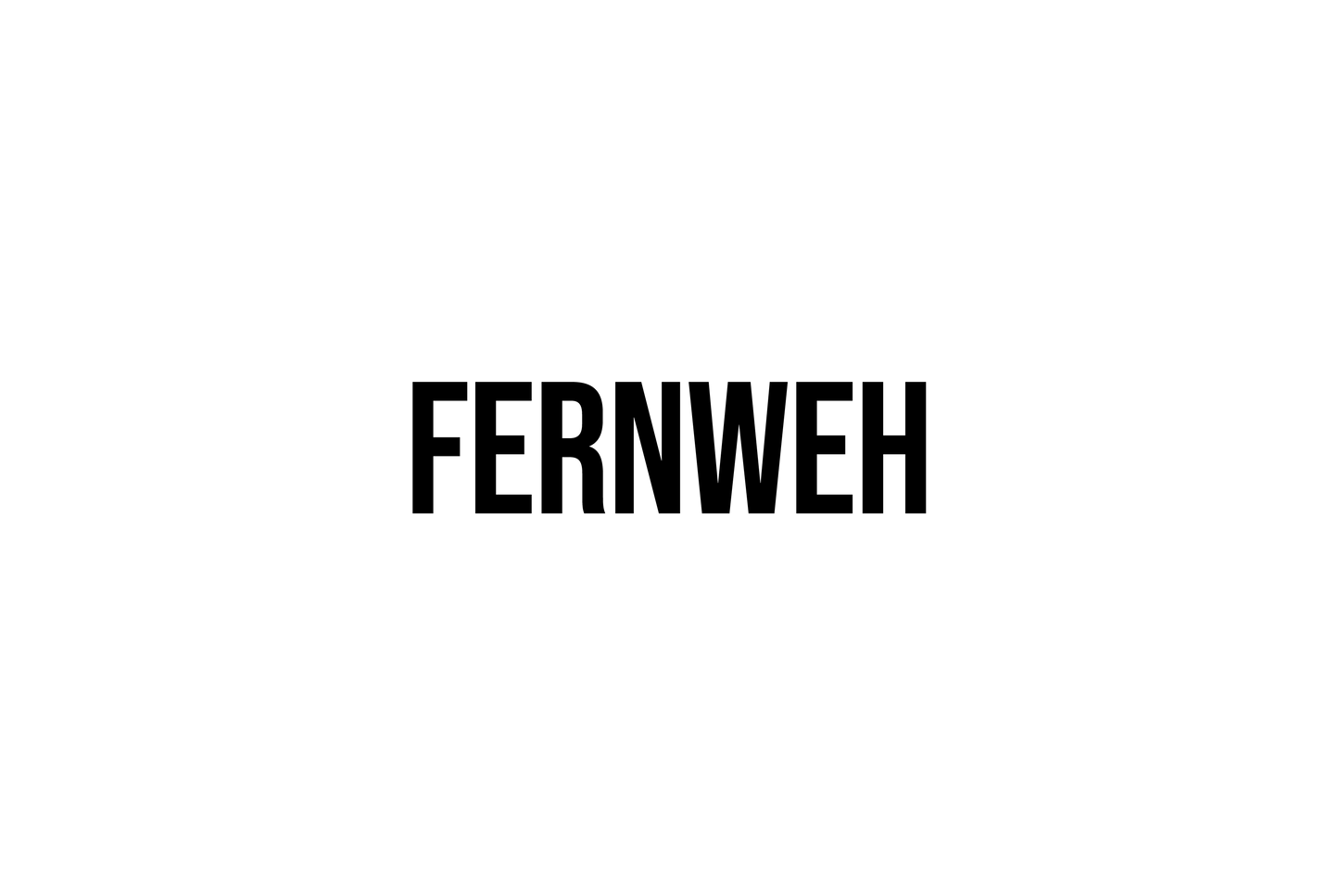 Fernweh - Blechschild