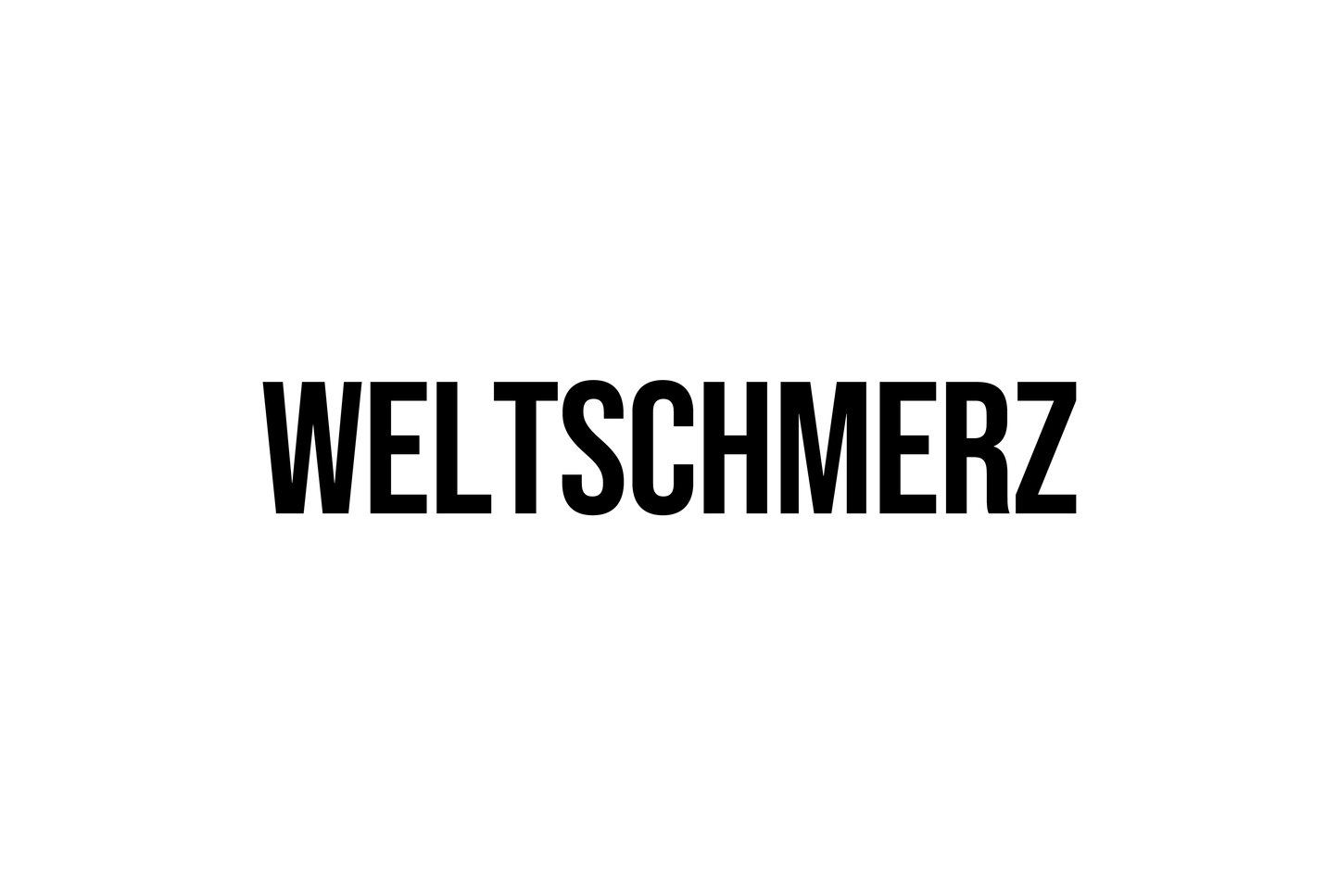 Weltschmerz - Blechschild