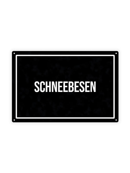 Schneebesen - Metalen Wandbord