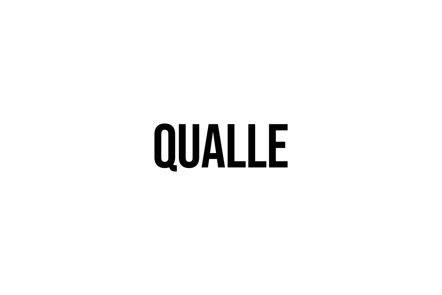 Qualle - Blechschild