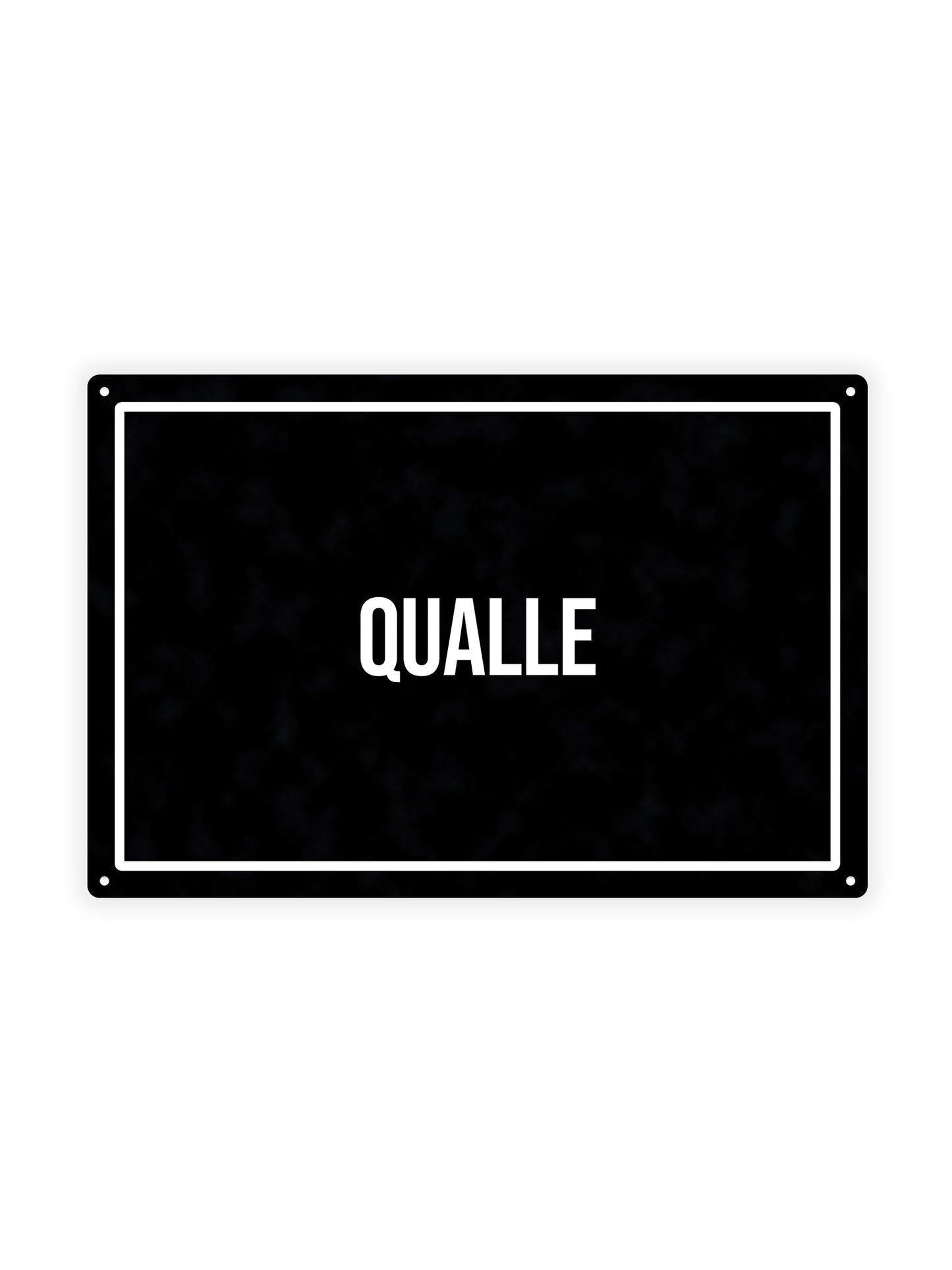 Qualle - Blechschild
