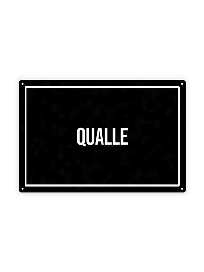 Qualle - Blechschild
