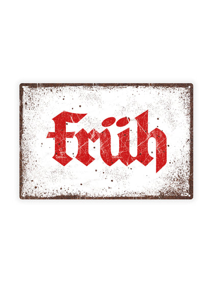 Früh - Metal Wall Sign