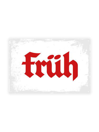 Früh - Metal Wall Sign