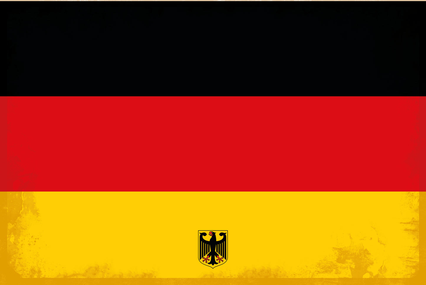 Deutschland - Mit eigenem Text - Metallwandschild 