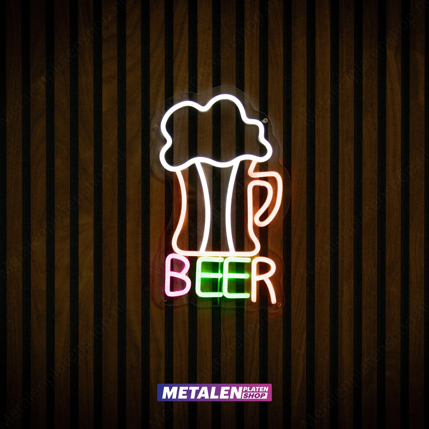 BIER - Neonschild - LED