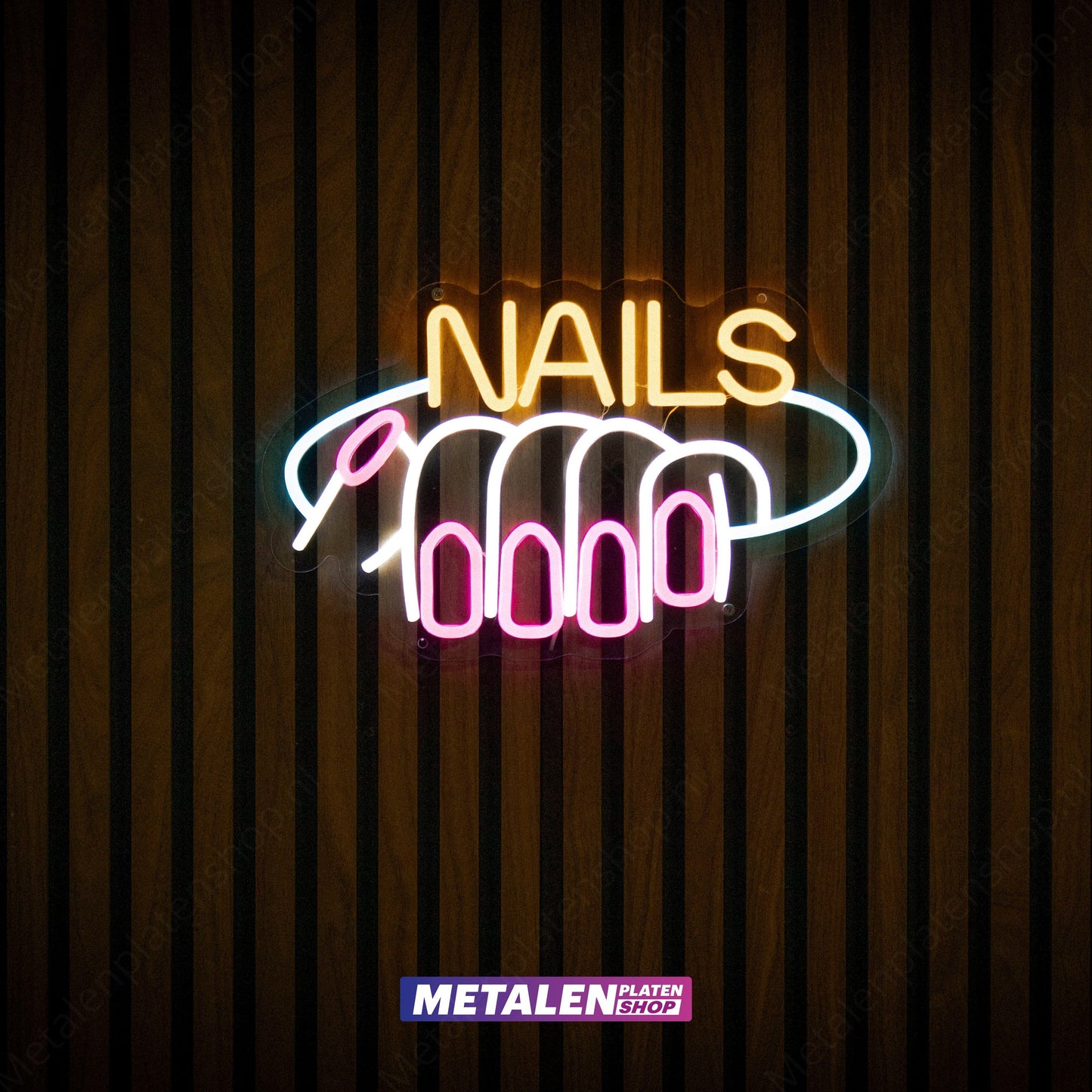 Nägel - Neonschild - LED