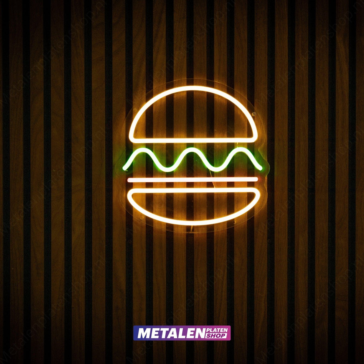 Hamburger - Neonschild - LED