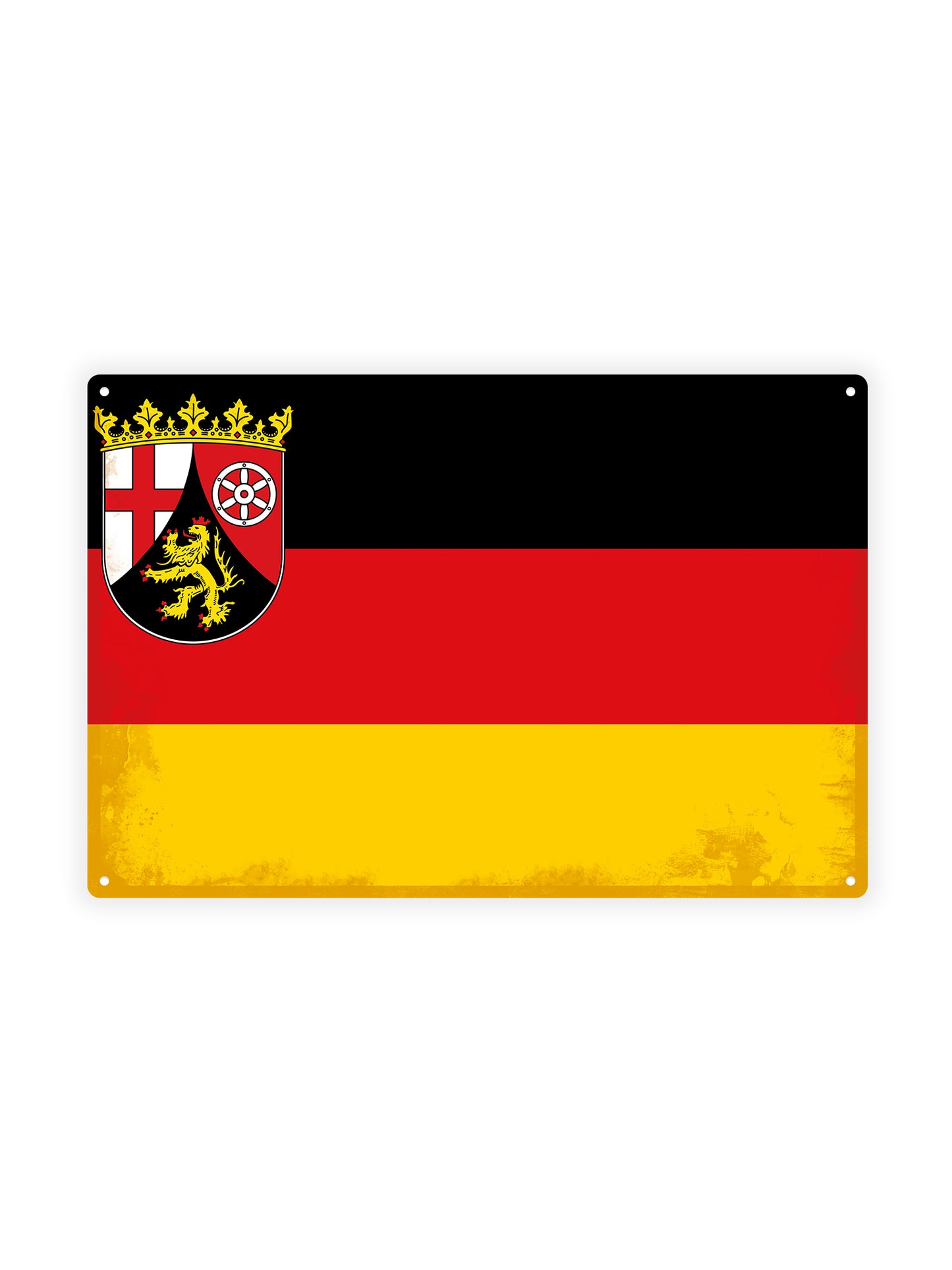 Rheinland-Pfalz - Wandschild aus Metall