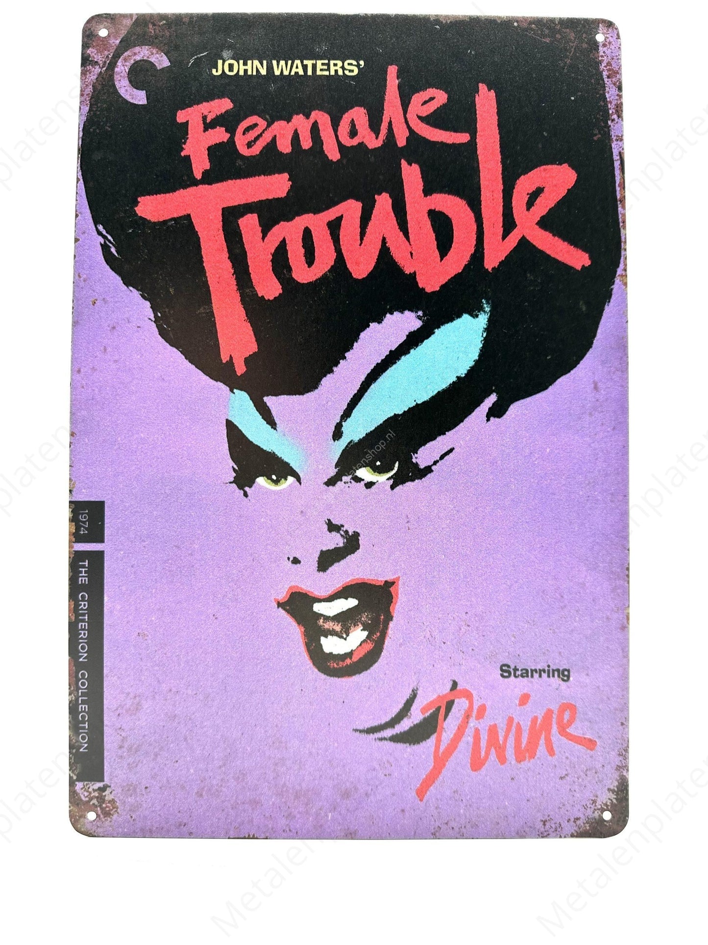 Female Trouble - Metal Wall Sign