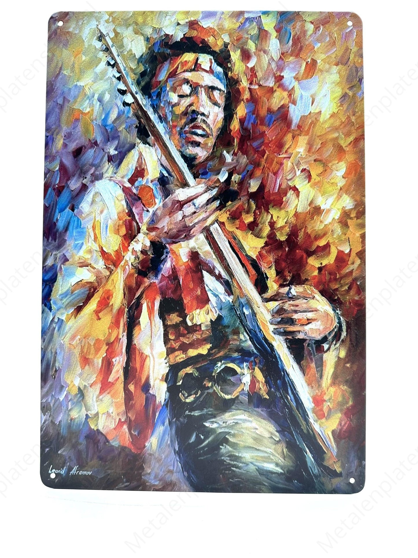 Jimi Hendrix – Metallwandschild