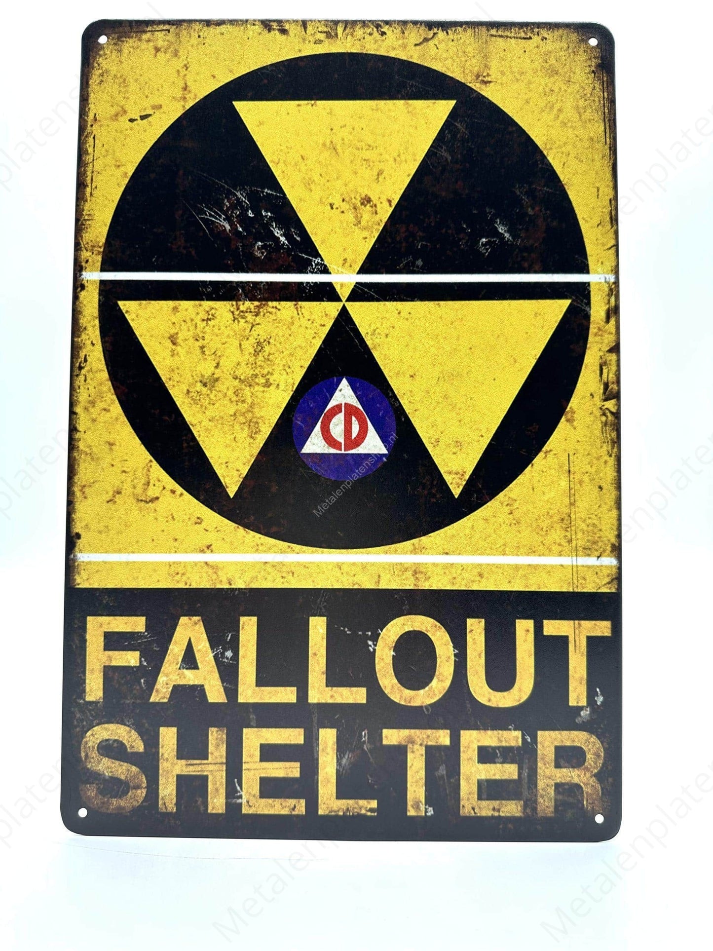 Fall Out Shelter - Metalen Wandbord