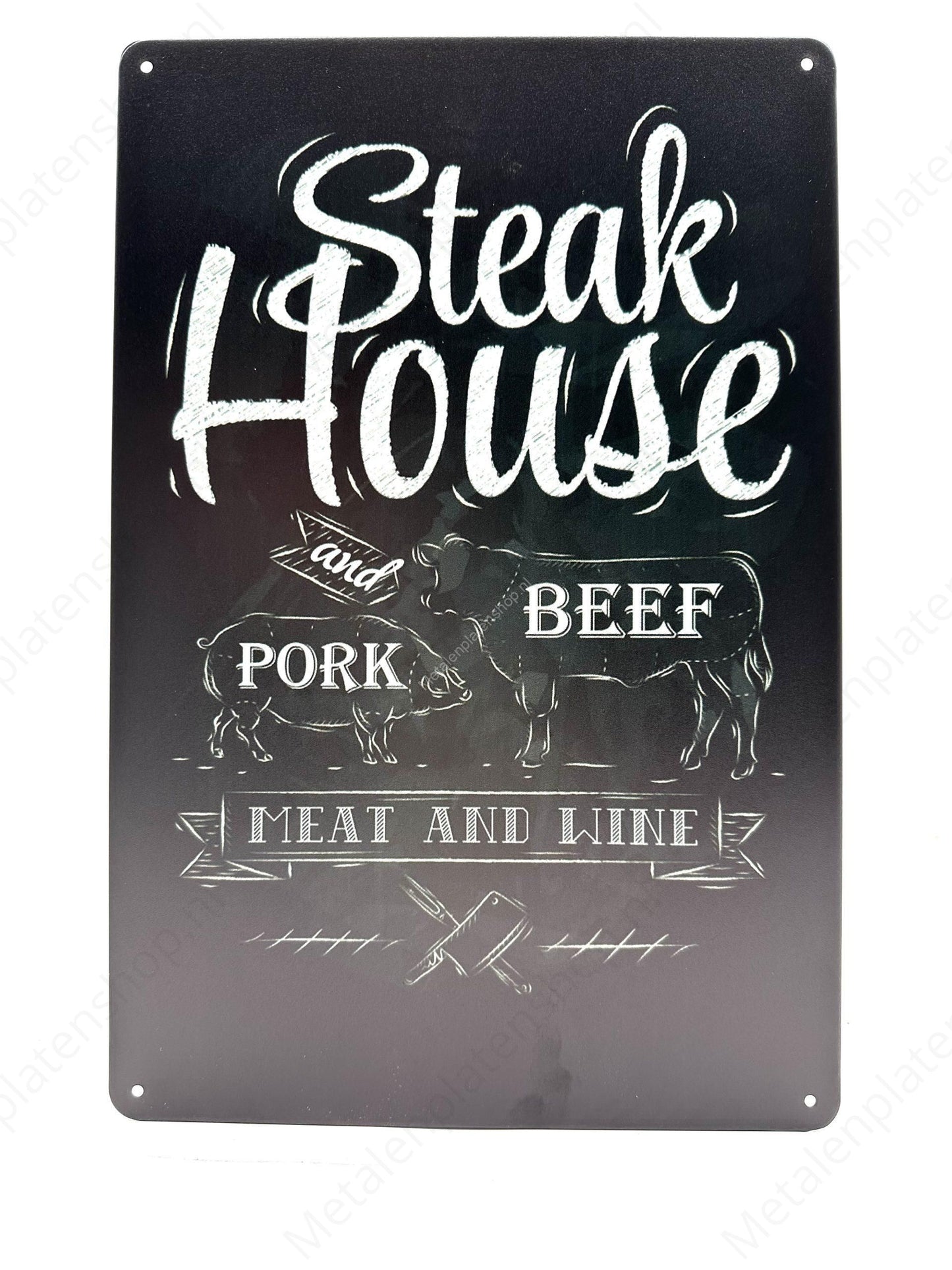 Steak House - Metal Wall Sign