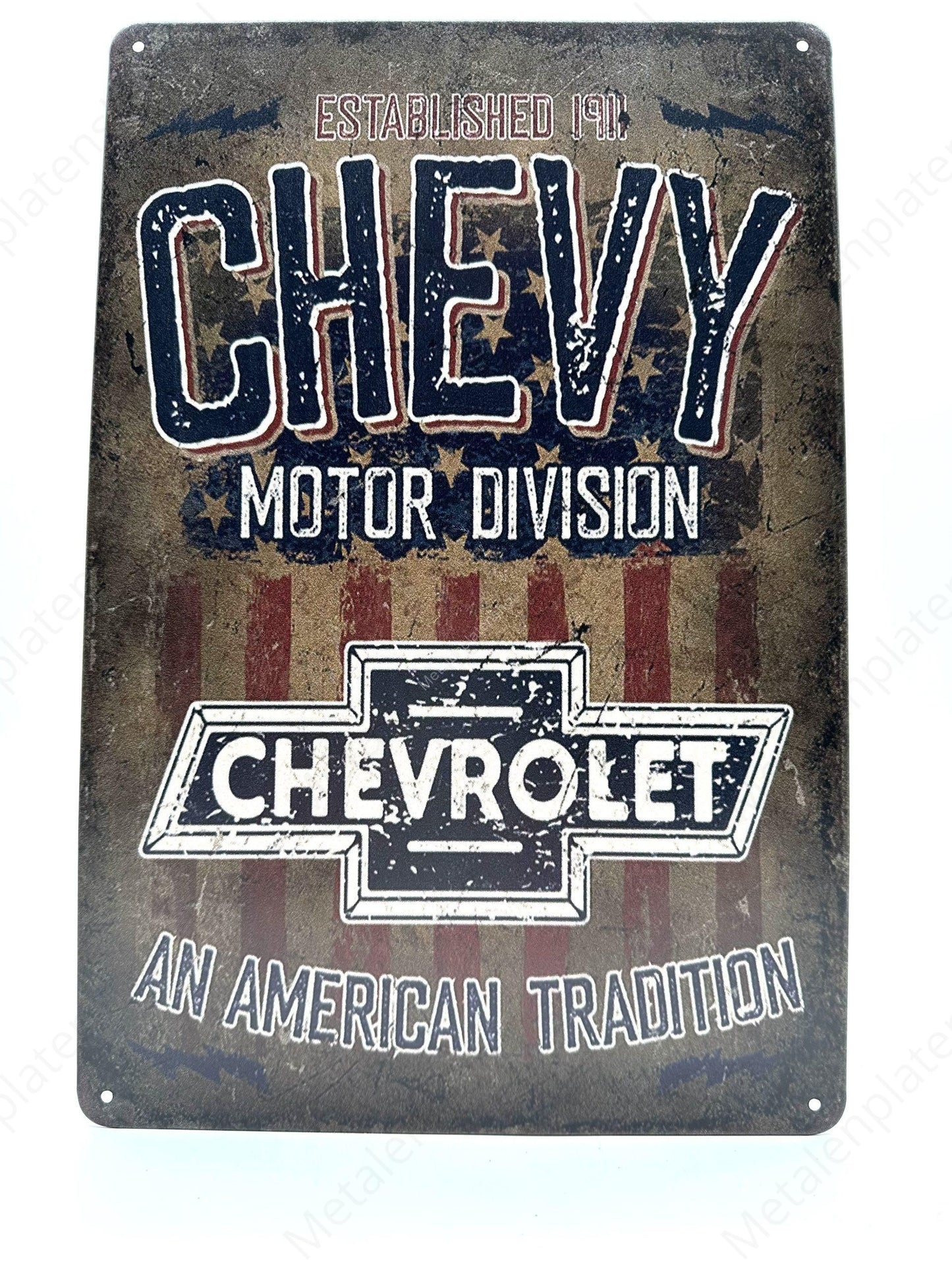 Chevy Motor Division Chevrolet - Metal Wall Sign