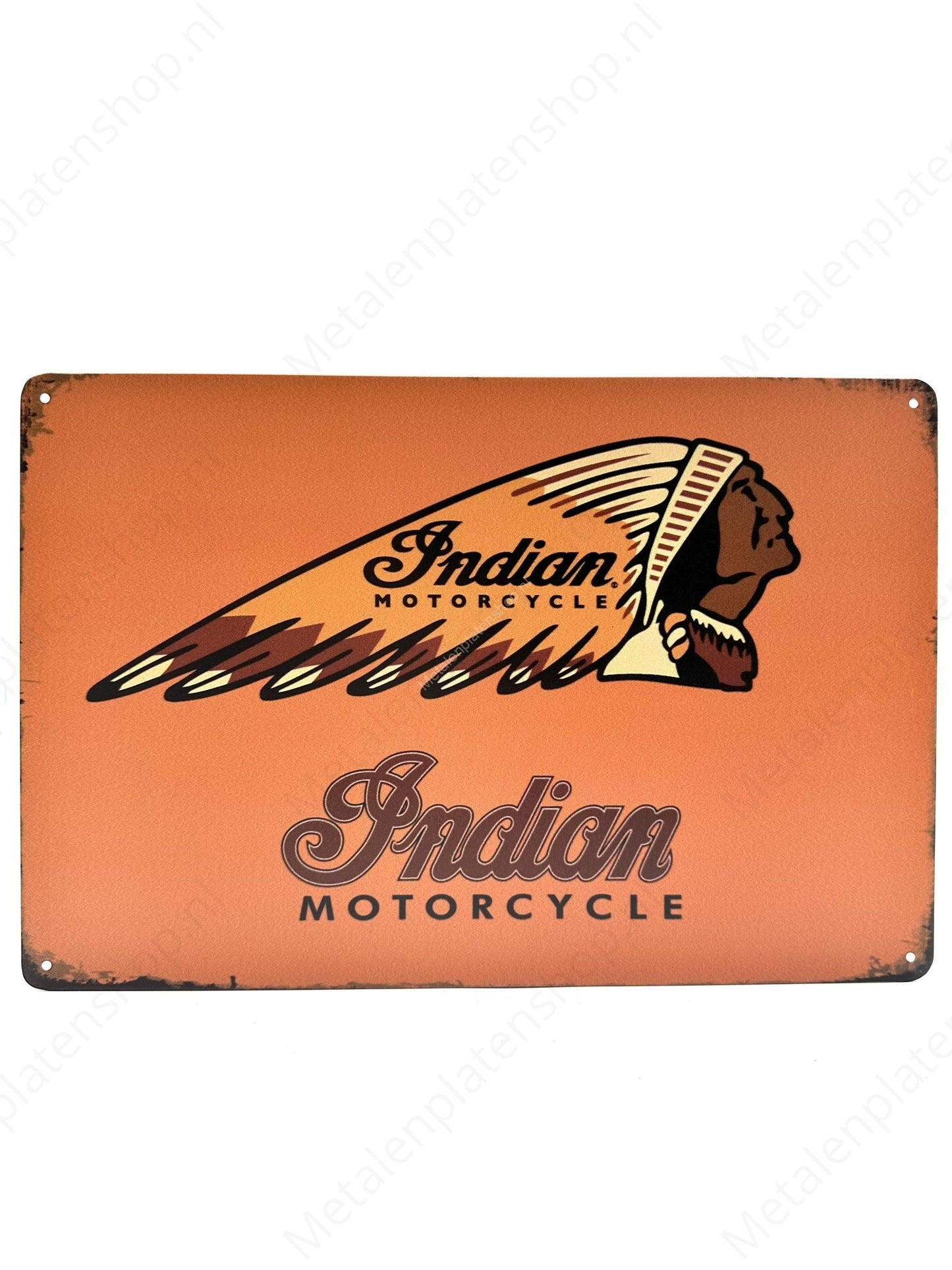 Indian Motorcycle - Metal Wall Sign