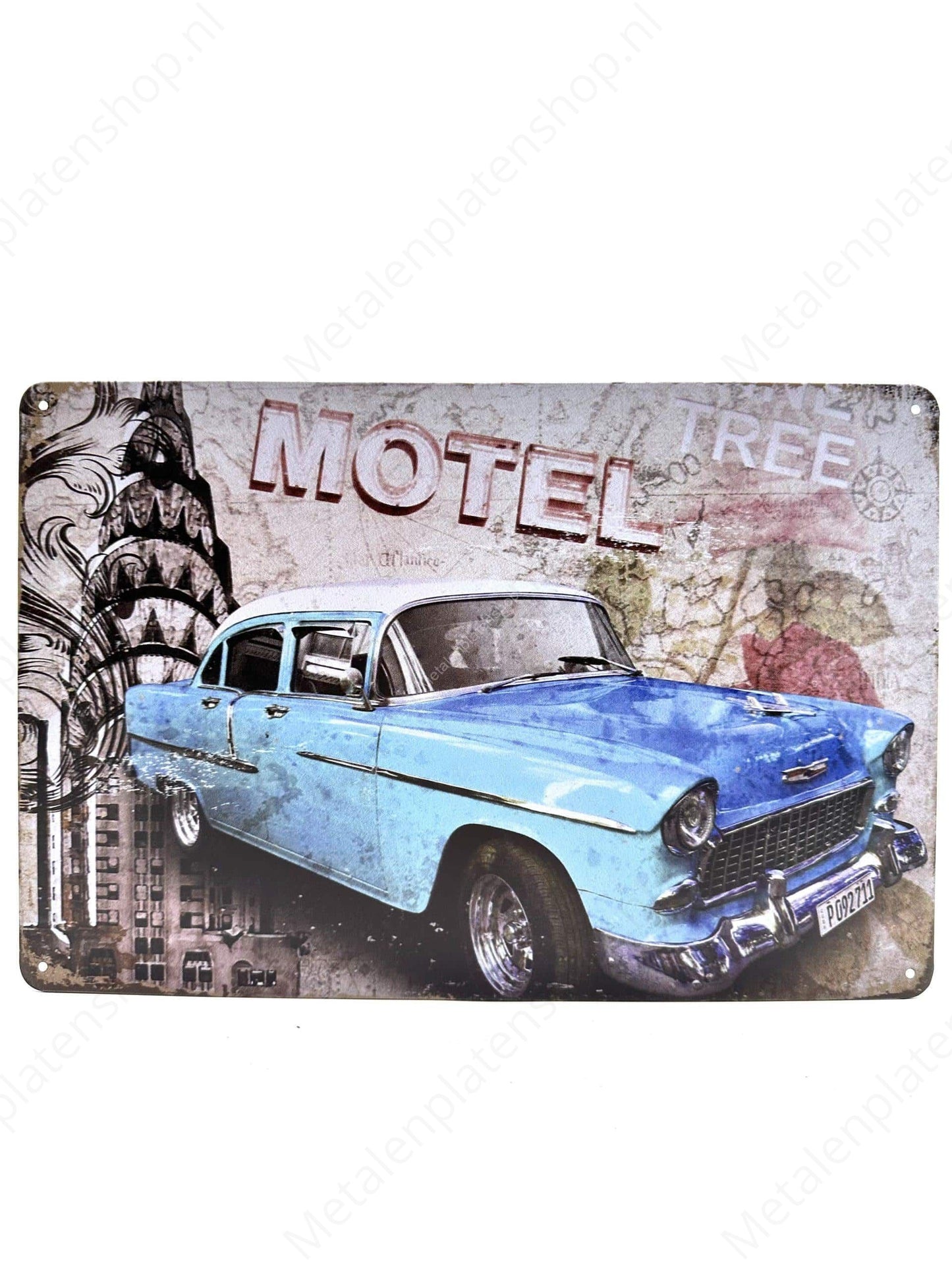 Motel Old Timer - Metal Wall Sign