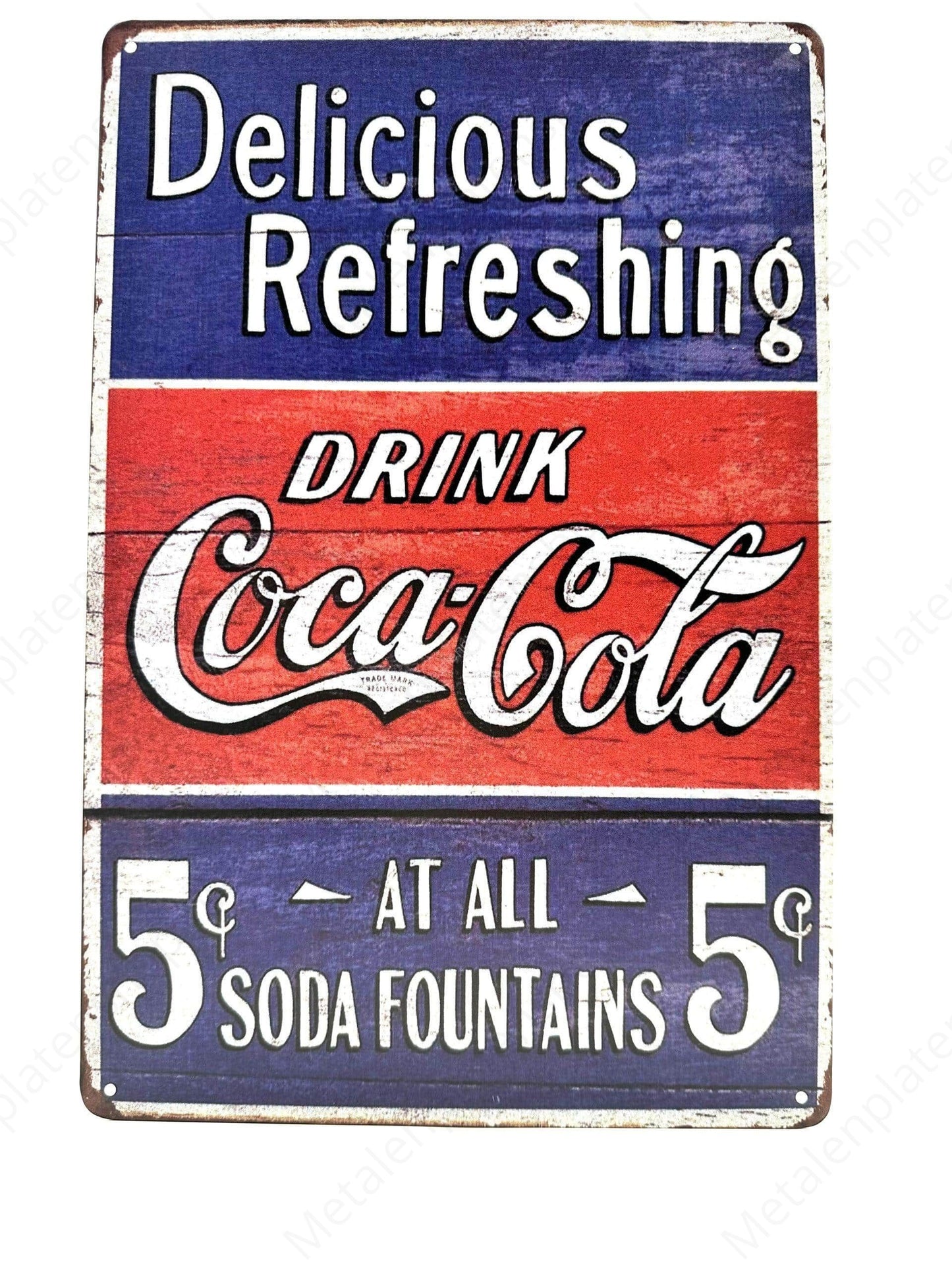 Drink Coca-Cola - Metal Wall Sign