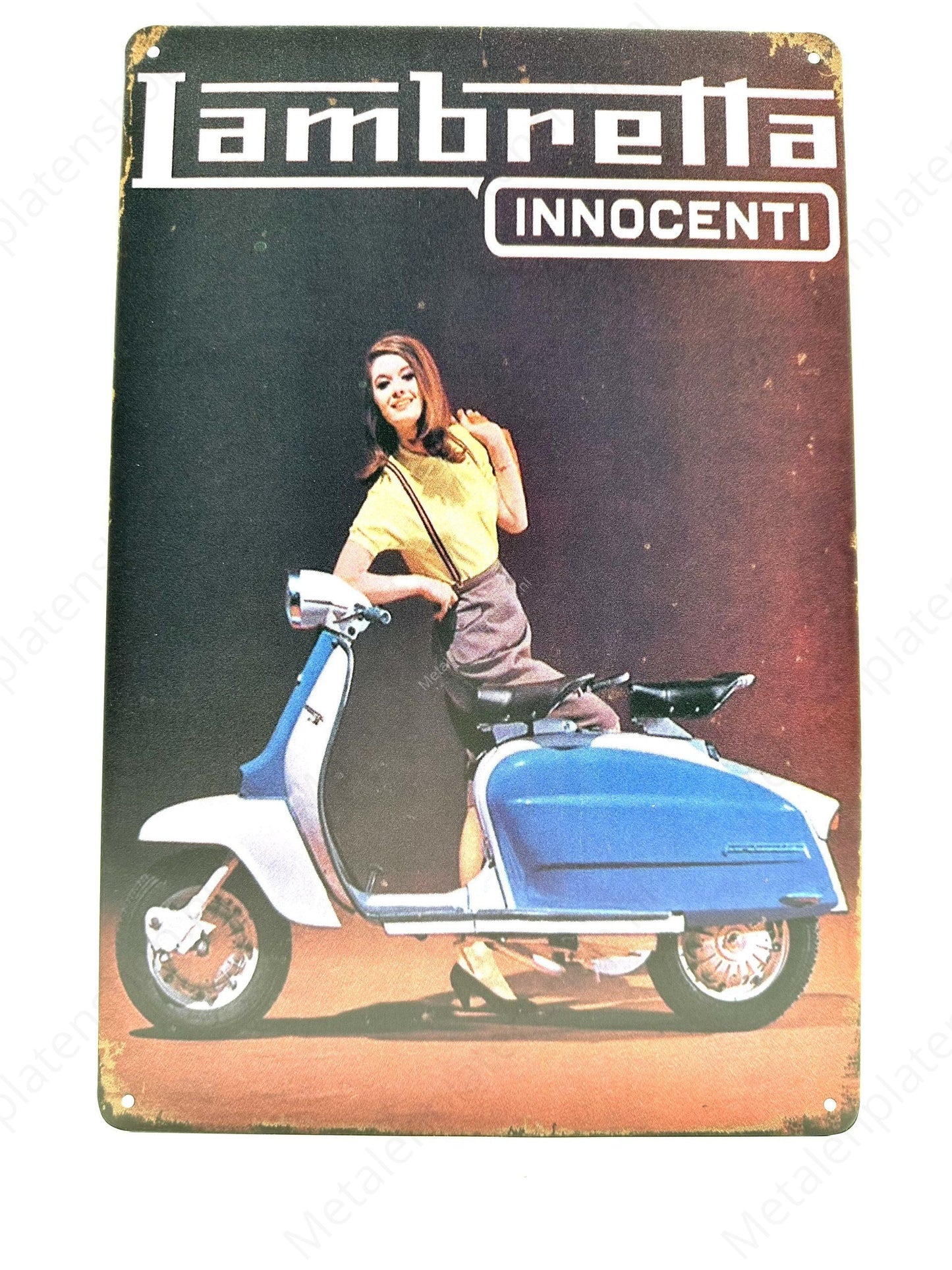 Lambretta Innocenti – Metall-Wandschild