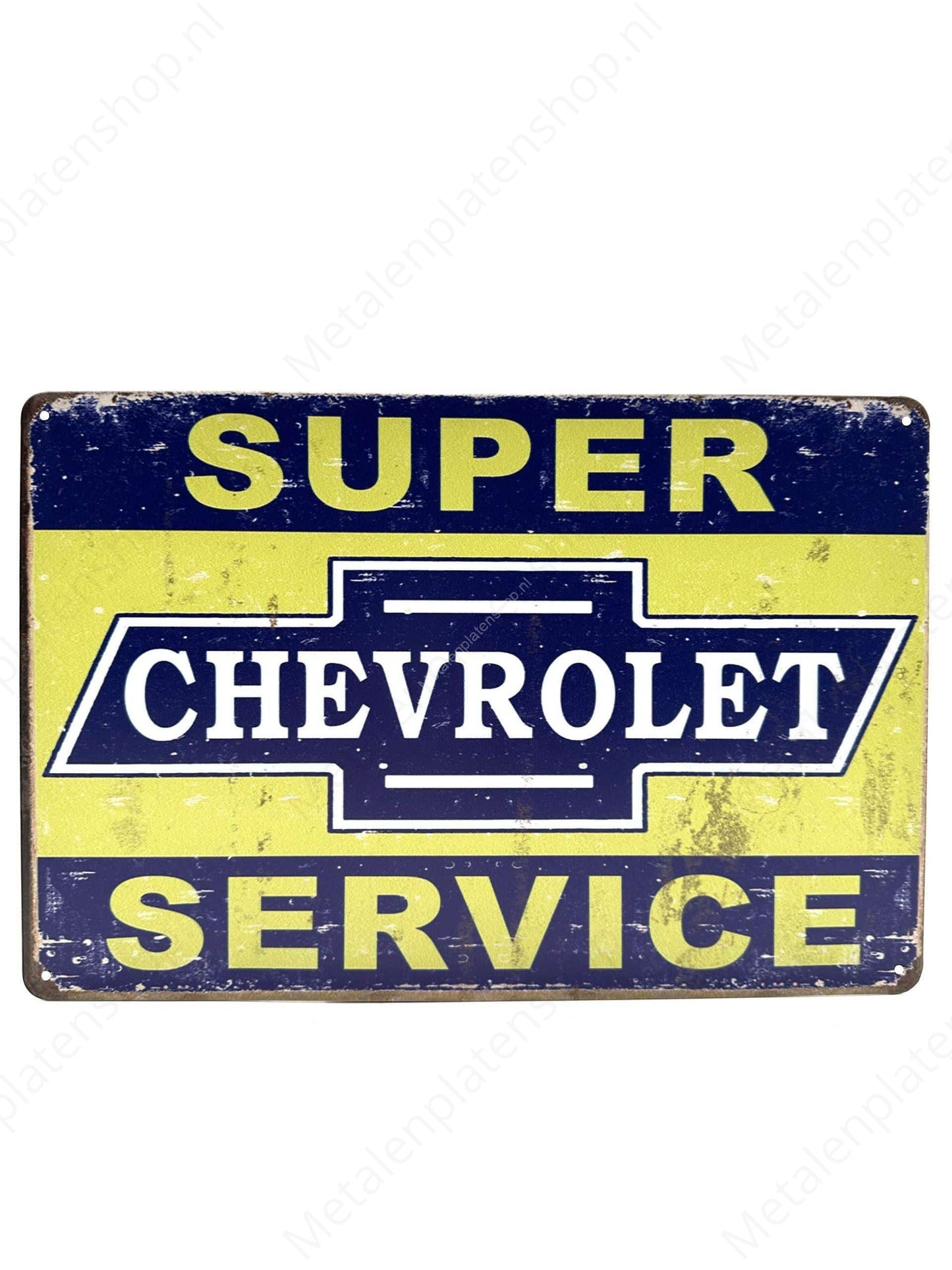 Super Chevrolet Service - Metal Wall Sign
