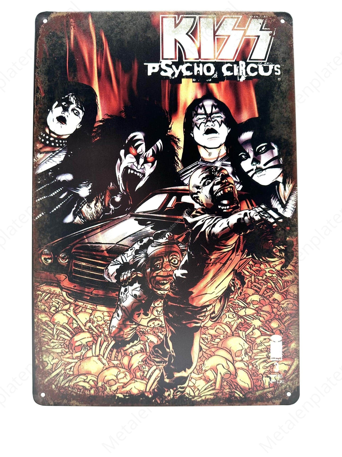 Kiss Psycho Circus - Metal Wall Sign