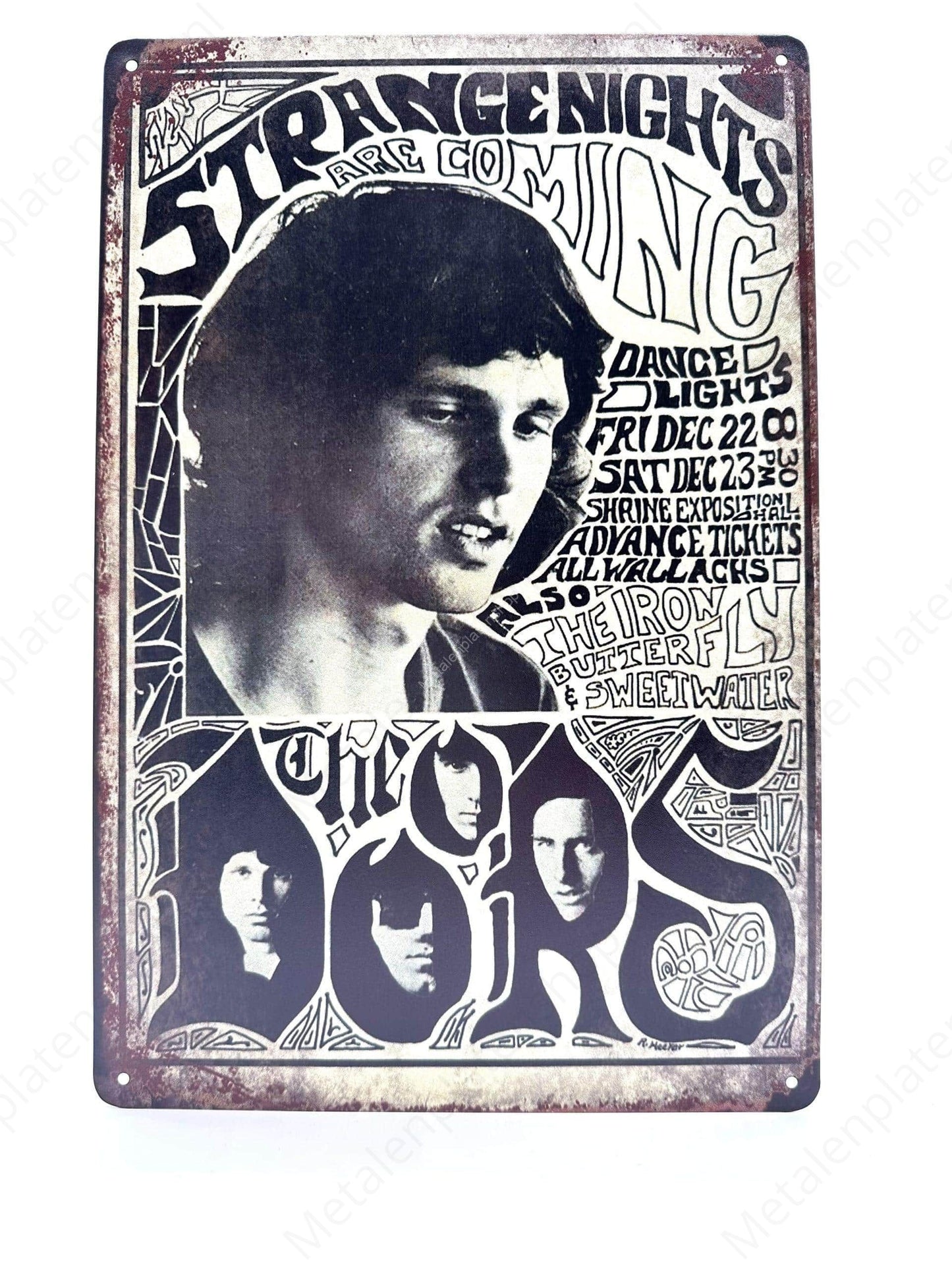 Strange Nights - The Doors - Metal Wall Sign